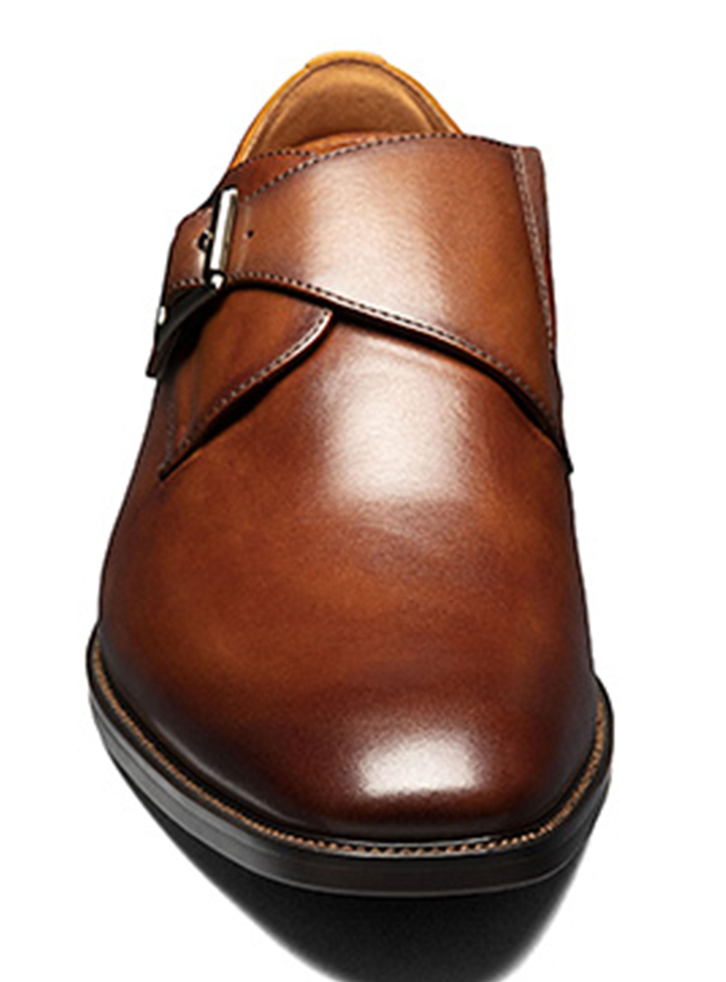 Zapato Formal Cognac Sorrento Plain Toe Single Cuero Hombre-3