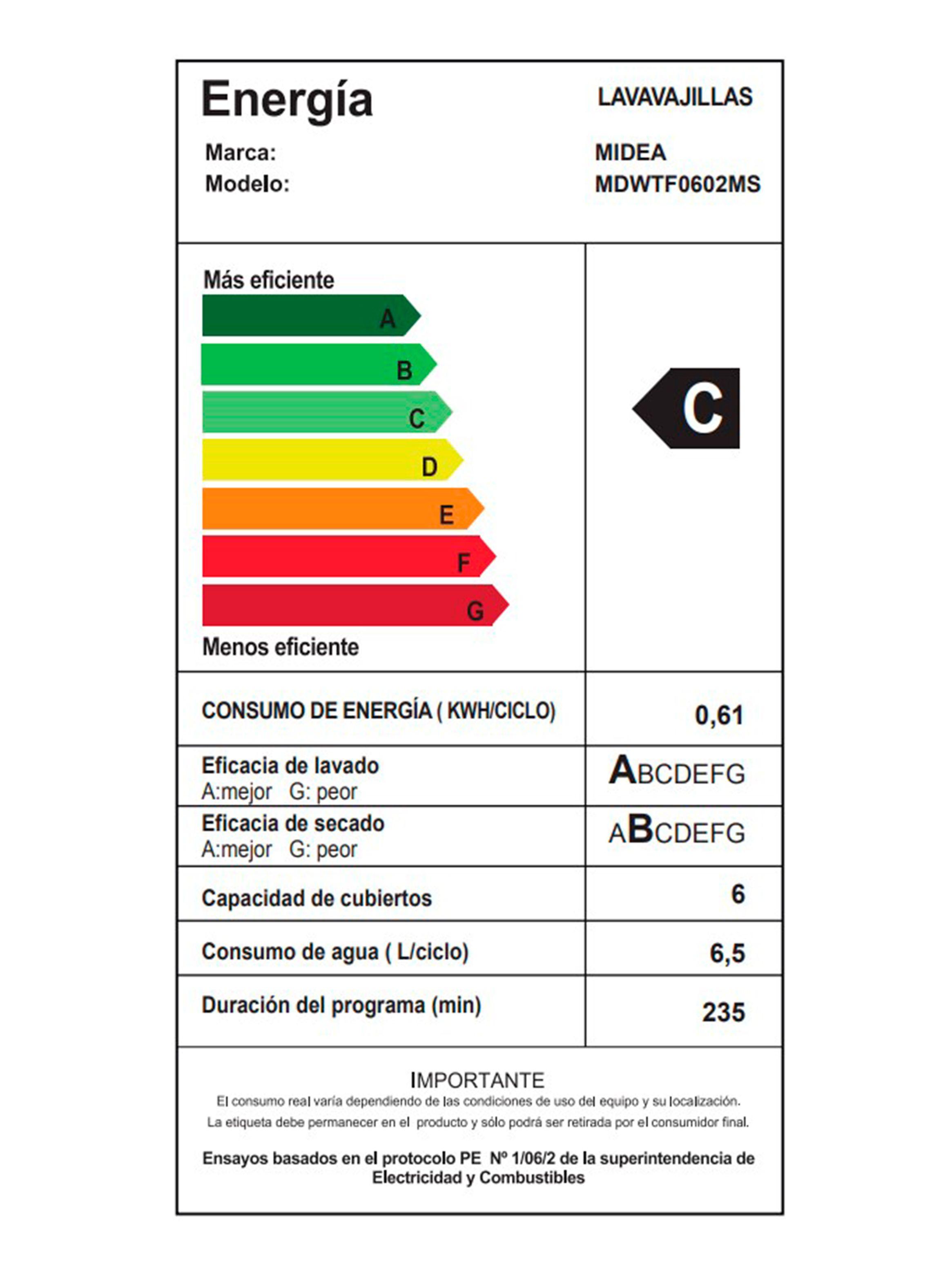 Lavavajilla Frontal 6 Sets MDWTF0602MS-7