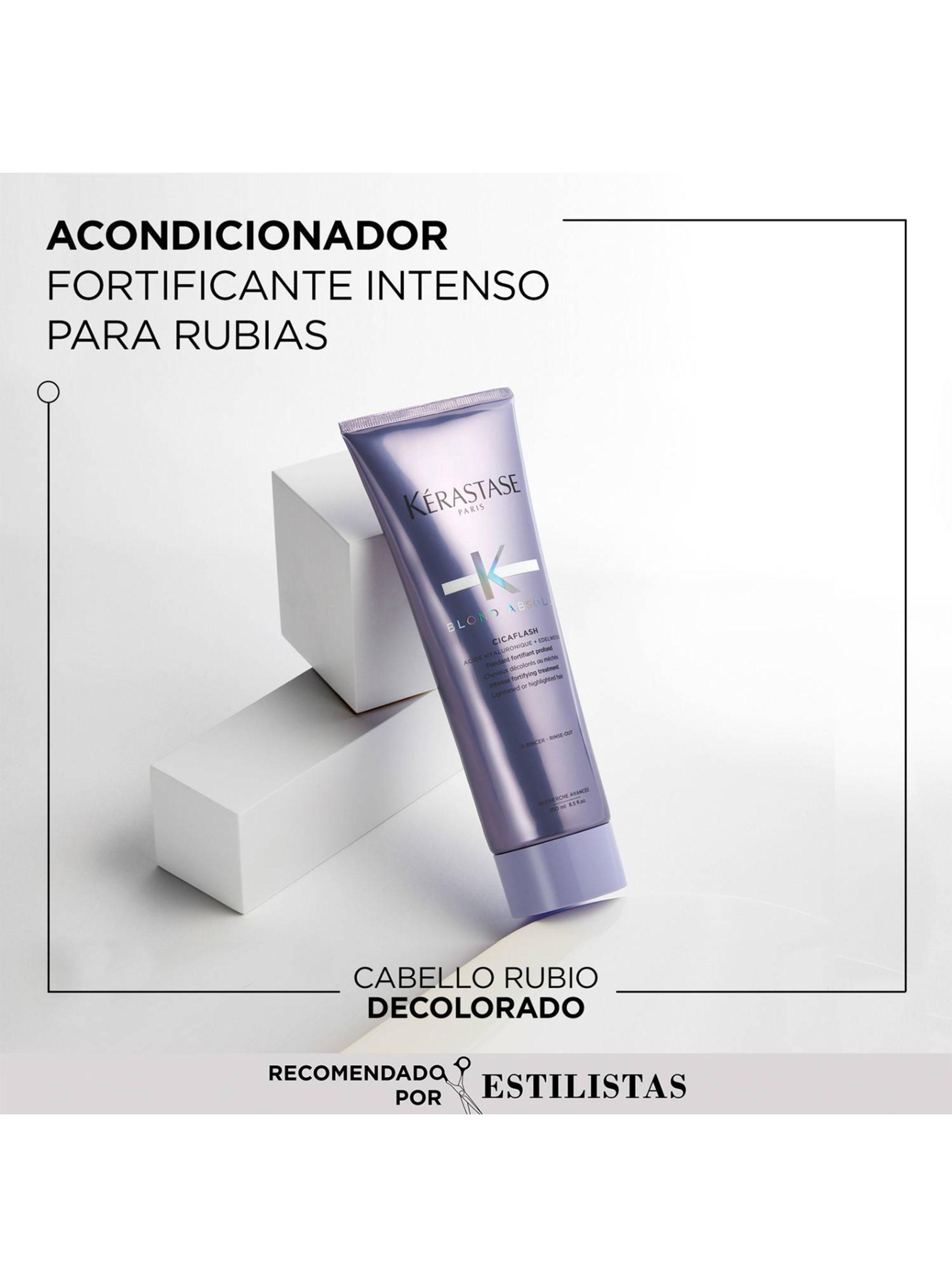 Set Reparación Cabello Rubio o Decolorado Blond Absolu Shampoo 250 ml + Acondicionador 200ml + Shampoo 80ml + Acondicionador 75ml Kérastase-2