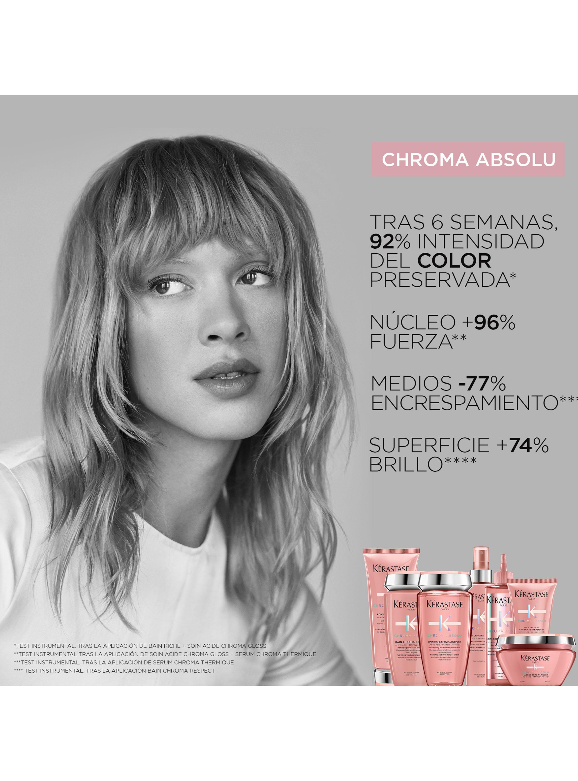 Set Reparación Cabello Chroma Absolu Shampoo 250ml + Acondicionador 200ml + Shampoo 80ml + Acondicionador 75ml Kérastase-5