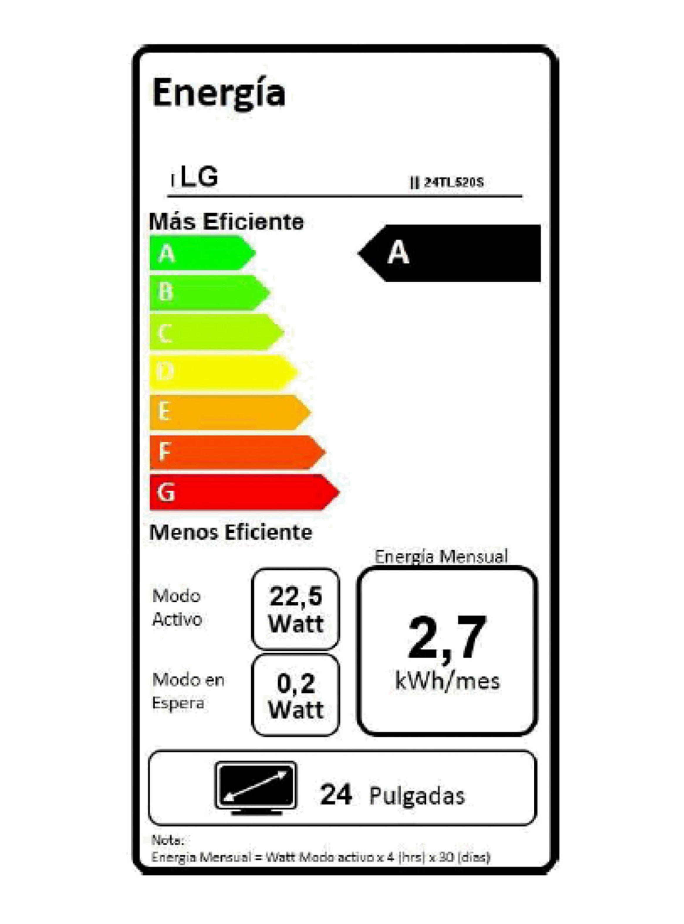 LED LG Smart TV 24" HD 24TL520S-PS-8