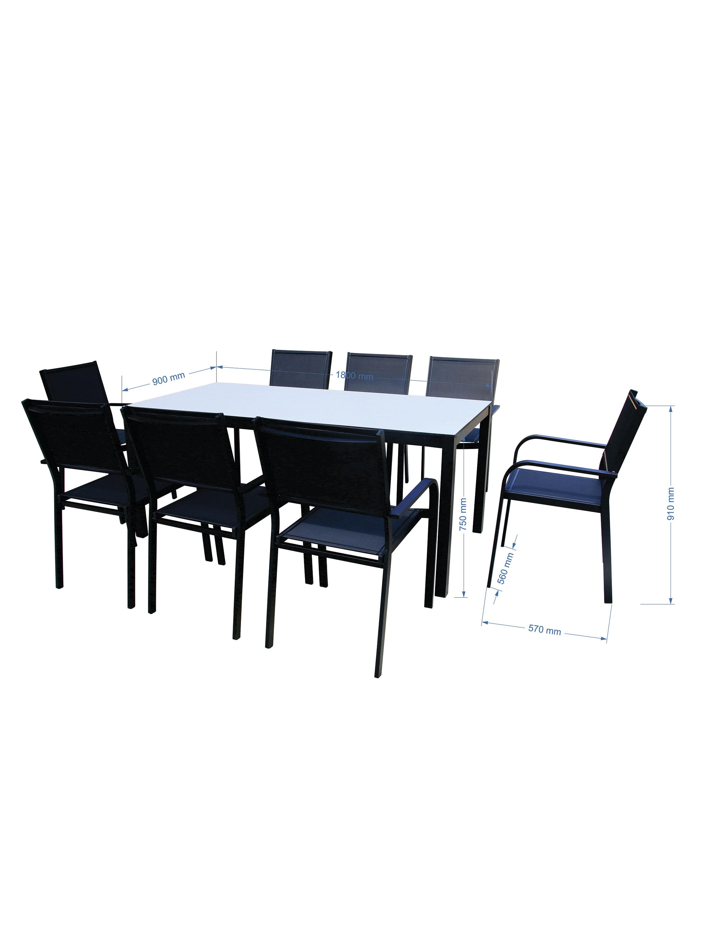 Juego Comedor Terraza + 8 Sillas Freshwater-2