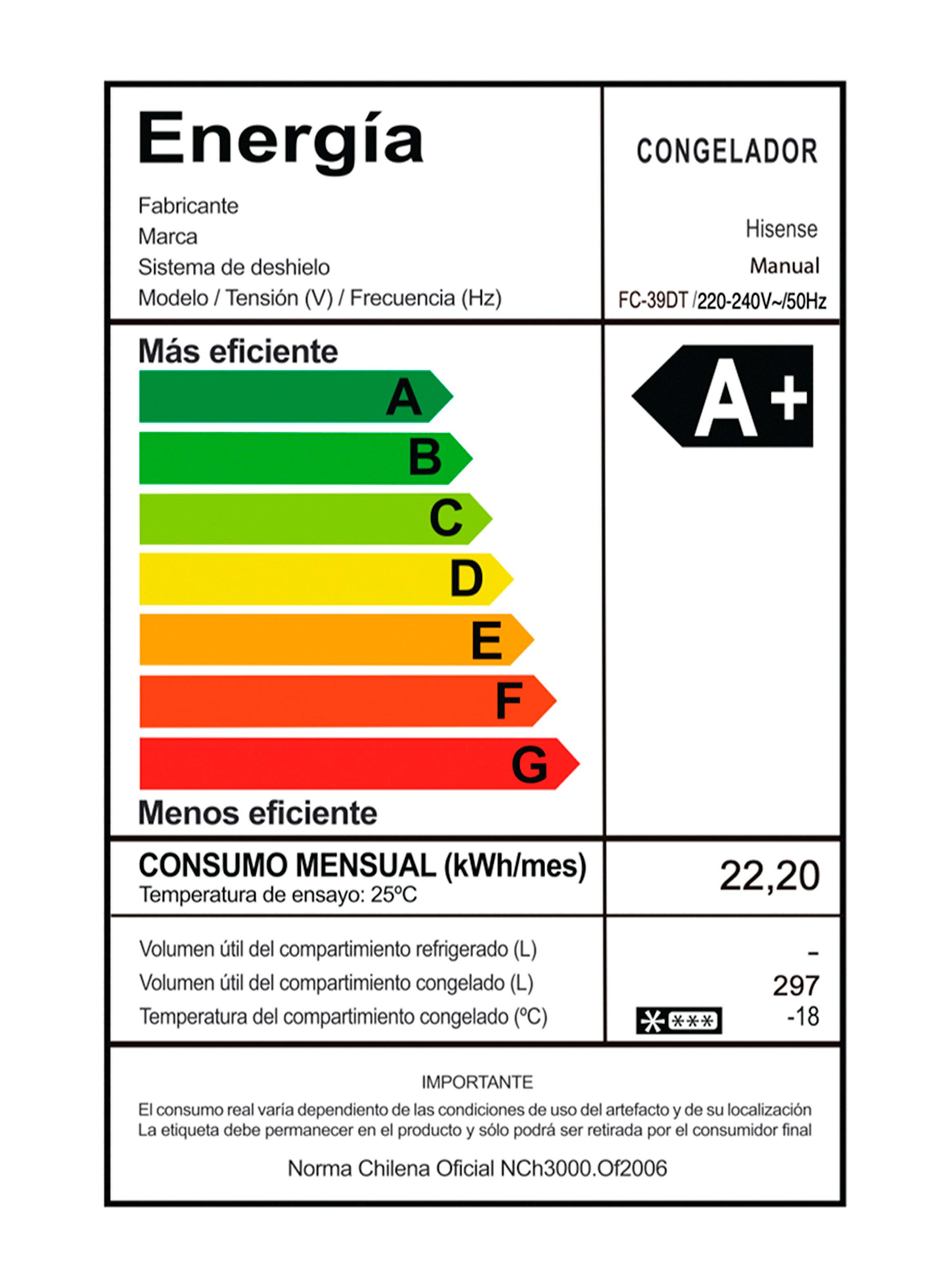 Freezer Horizontal Frío Directo 297 Litros FC-39DT Blanco-9