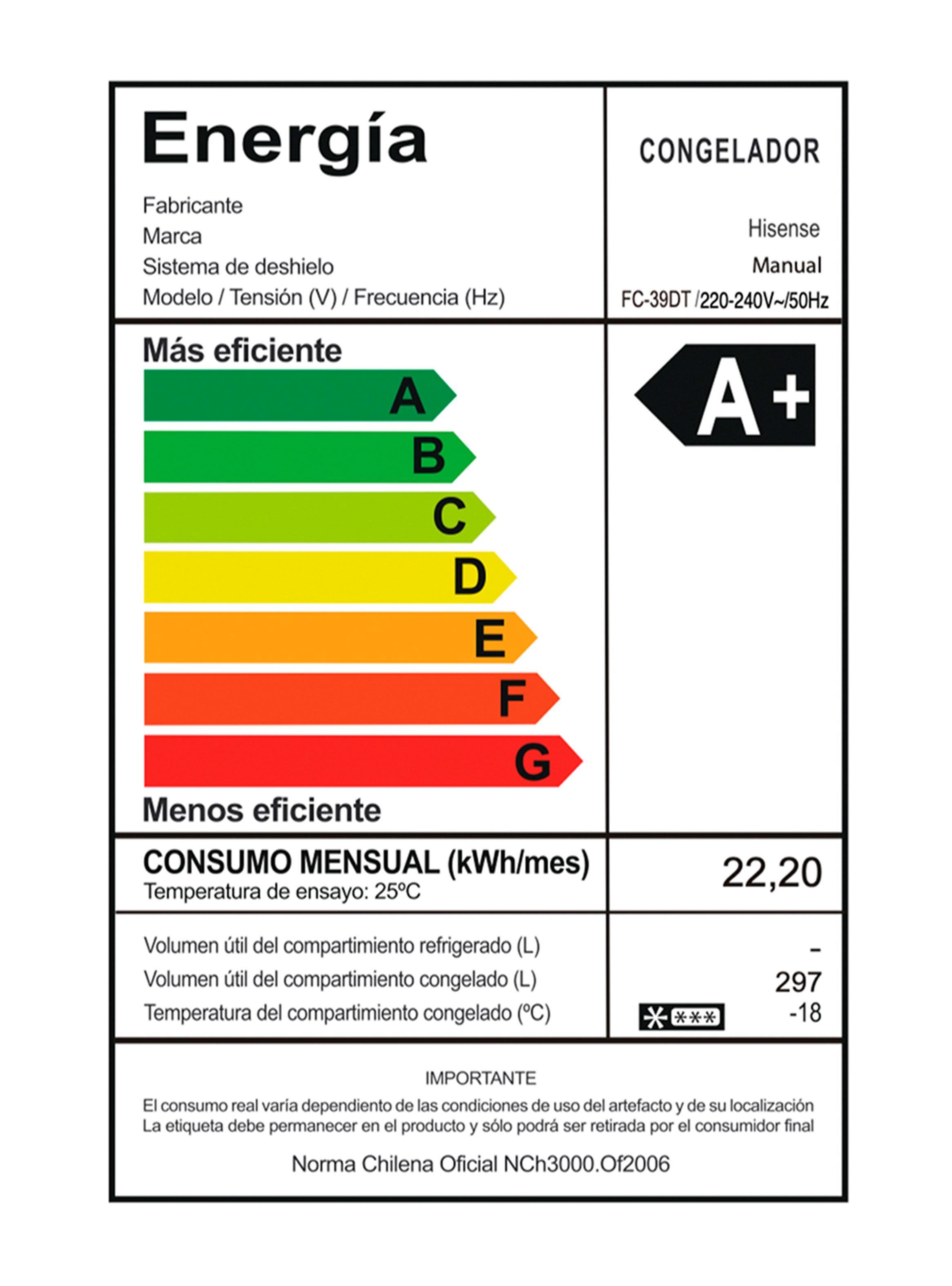 Freezer Horizontal Frío Directo 297 Litros FC-39DT Blanco-9