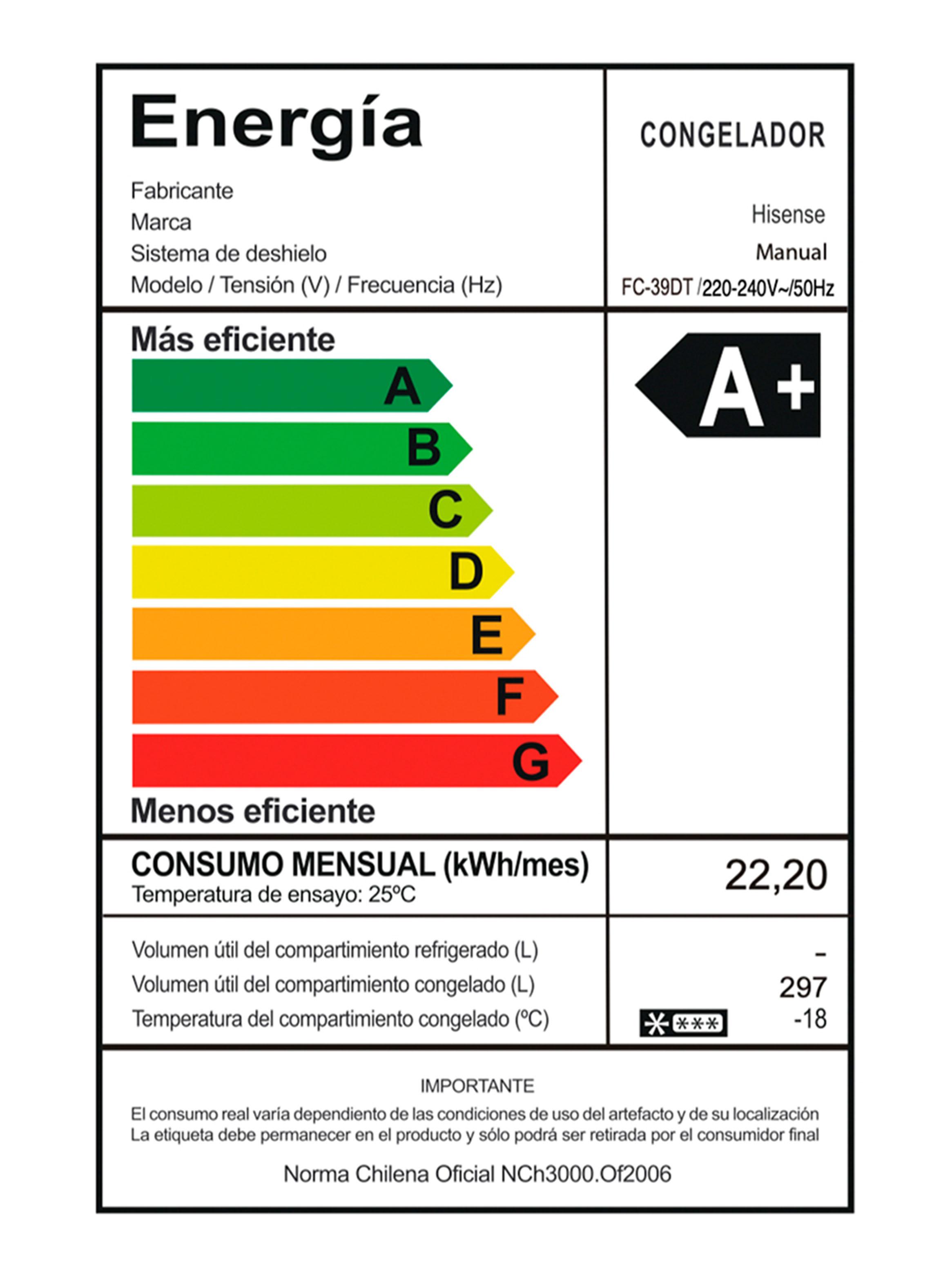 Freezer Horizontal Frío Directo 297 Litros FC-39DT Blanco-9
