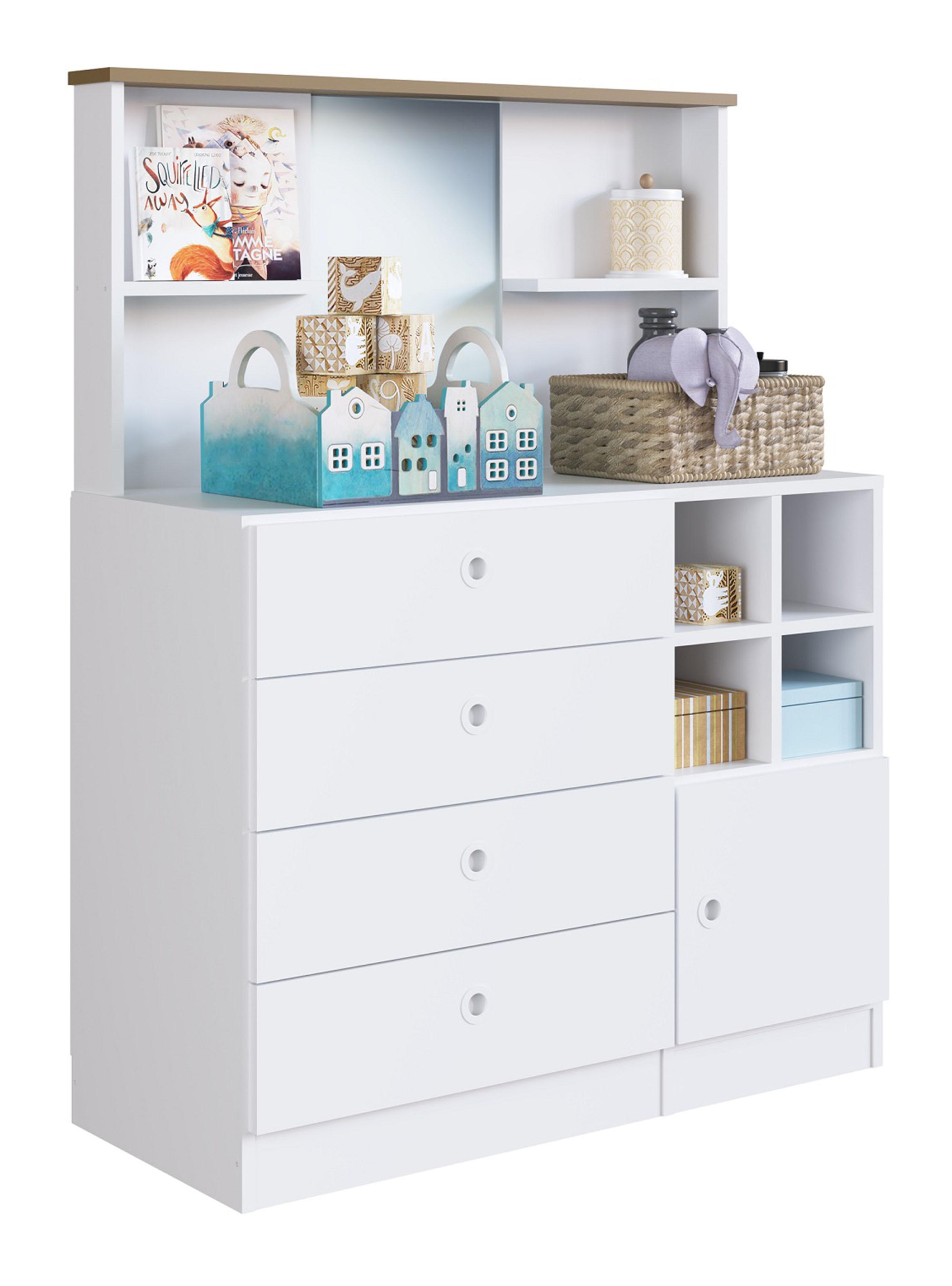 Cómoda Infantil con Puerta y Espejo Amore-2