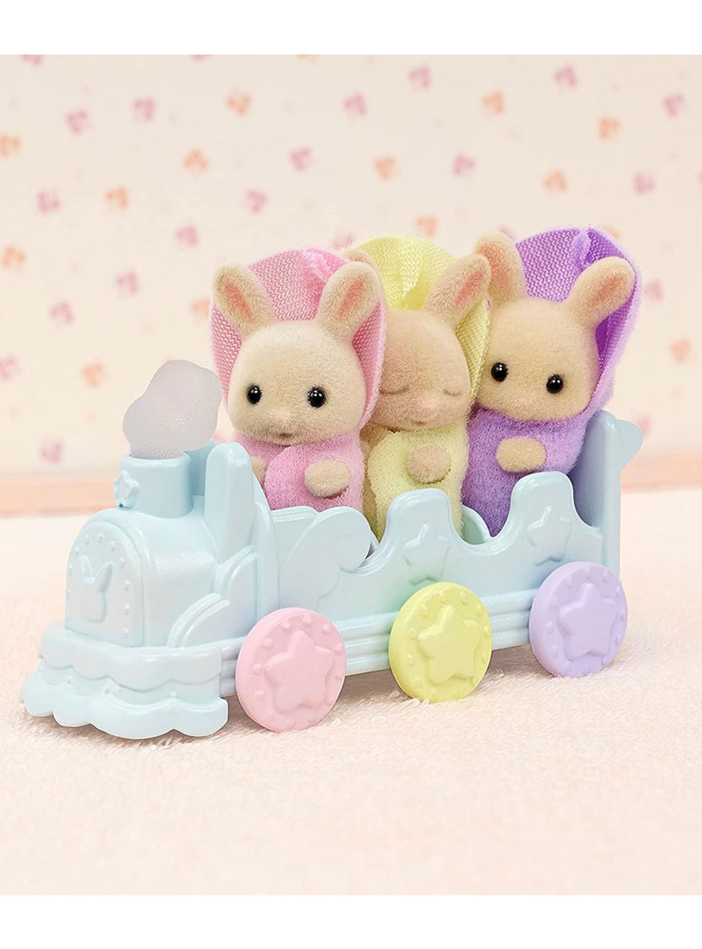 Figuras de Colección Trillizos Conejos de Leche -2