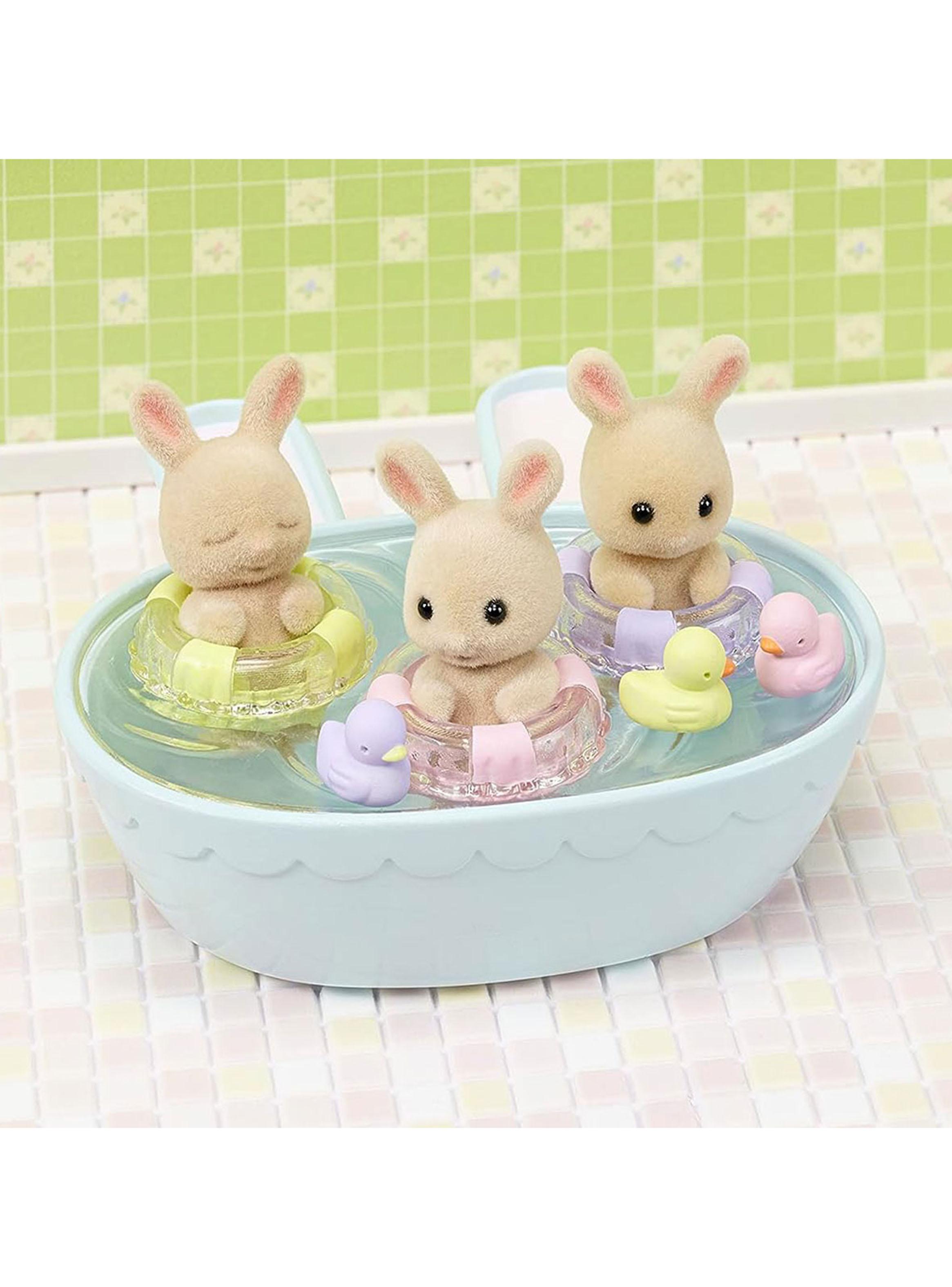 Figuras de Colección Trillizos Conejos de Leche -3