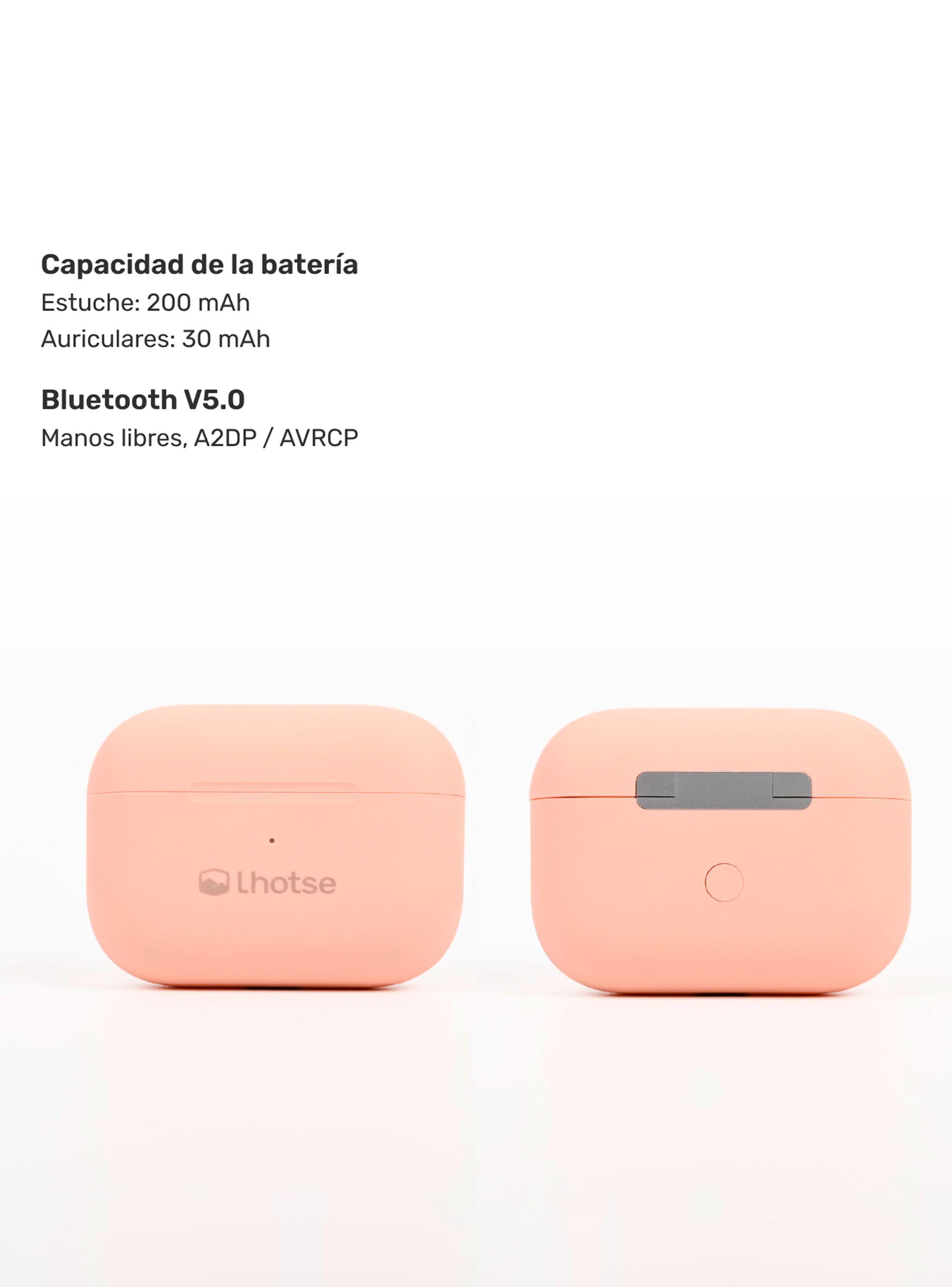 Audífonos Bluetooth Inalámbrico RM7 Pro Rosado-3