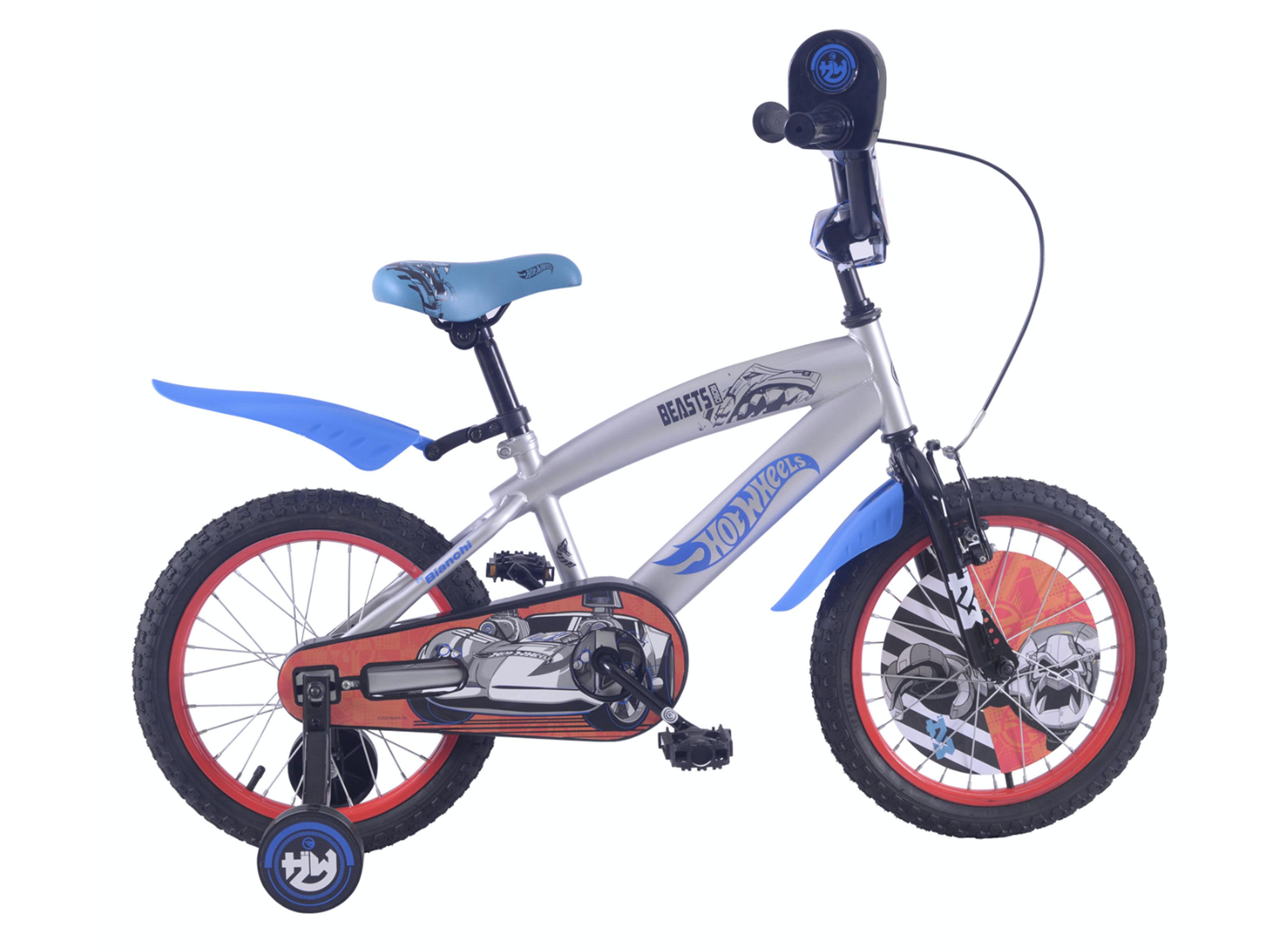 Bicicleta Bianchi de Aprendizaje Aro 16" Hot Wheels-0