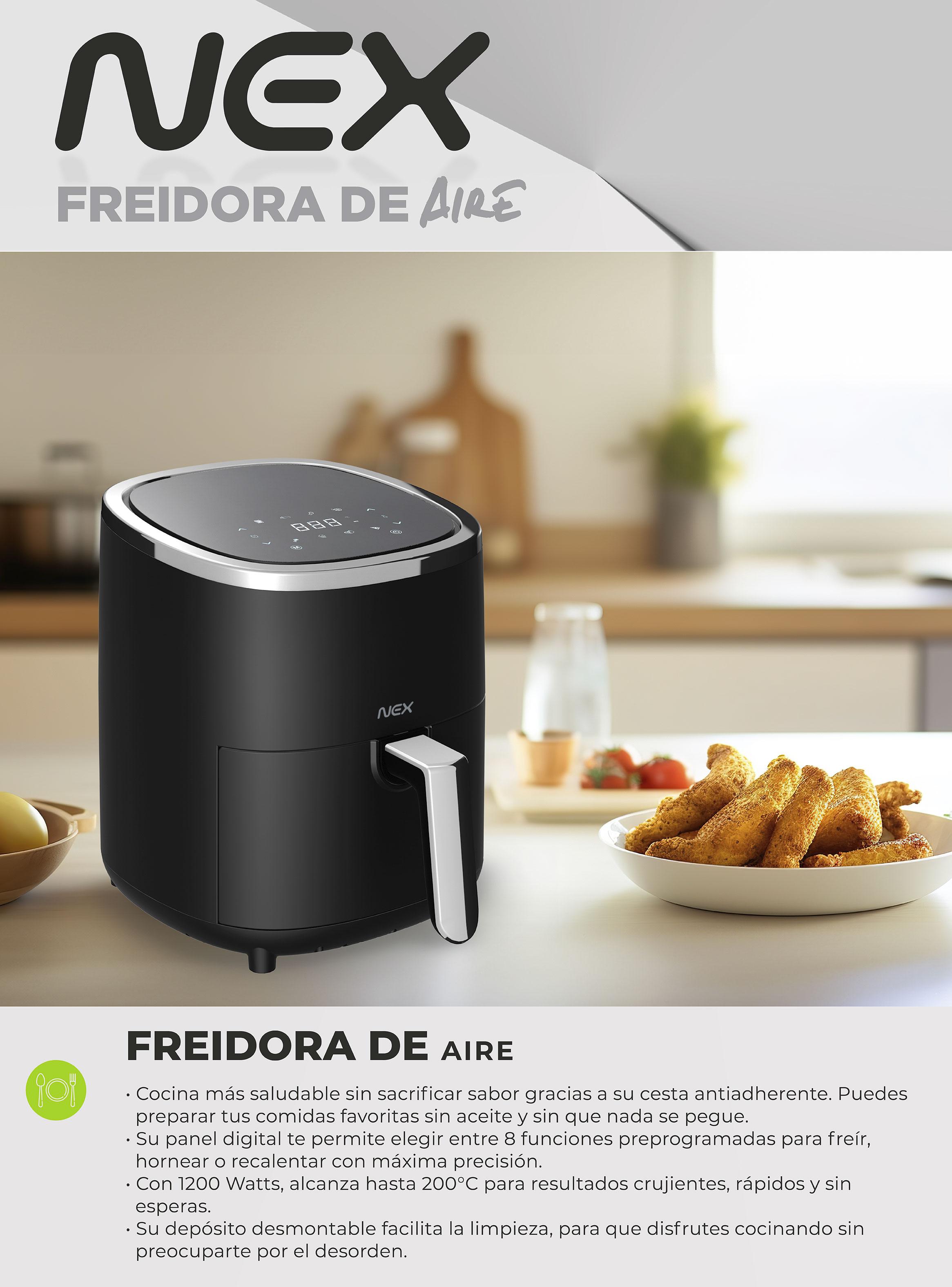 Freidora de Aire Digital 3.5 Litros 1200W ARF-03523-3