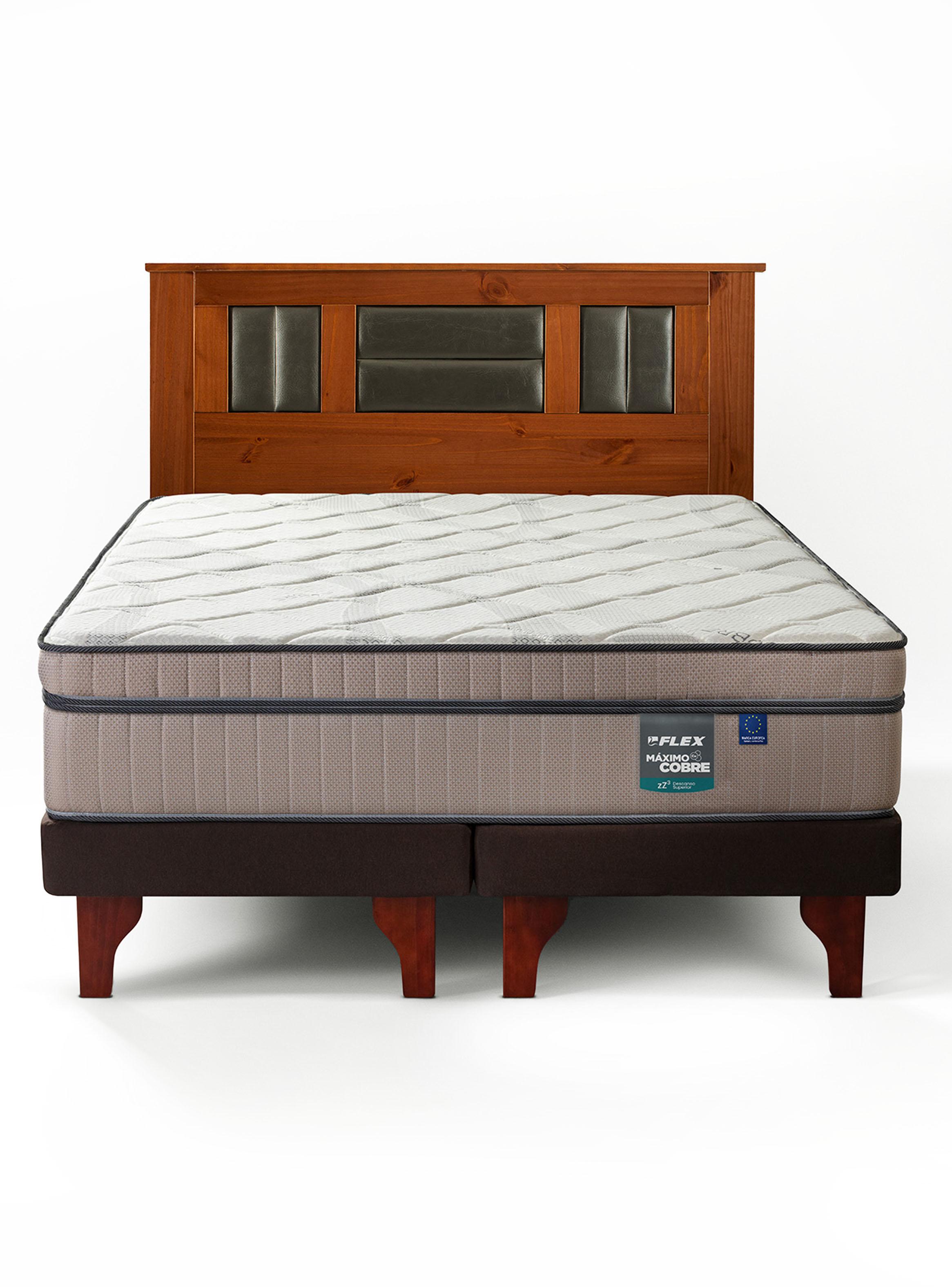 Cama Europea Máximo Cobre King + Respaldo Lorraine-2