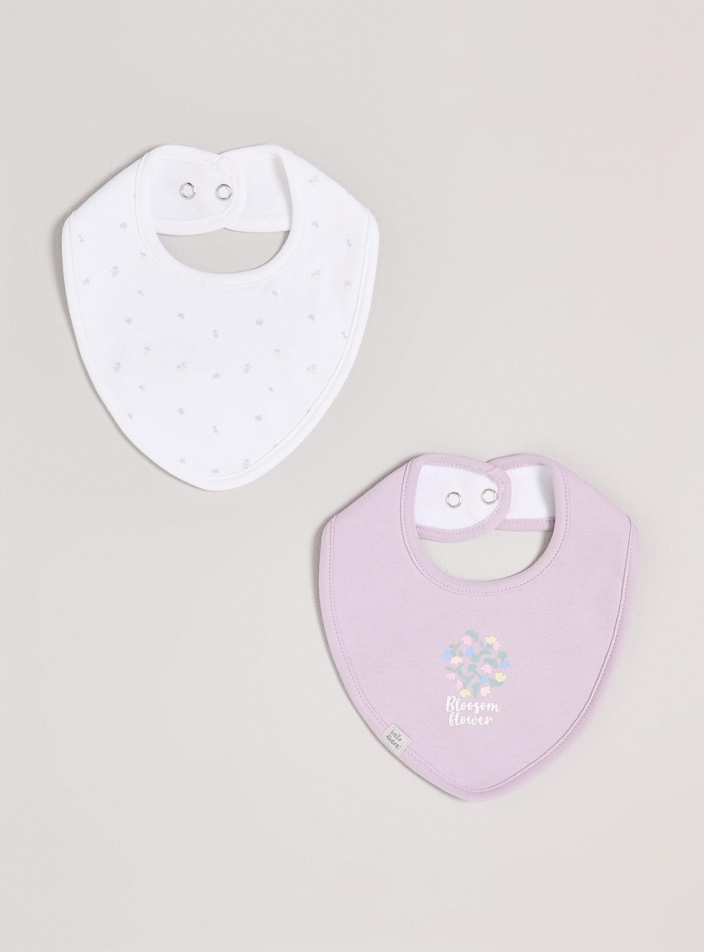 Babero Bipack Liso y Estampado con Doble Broche-0