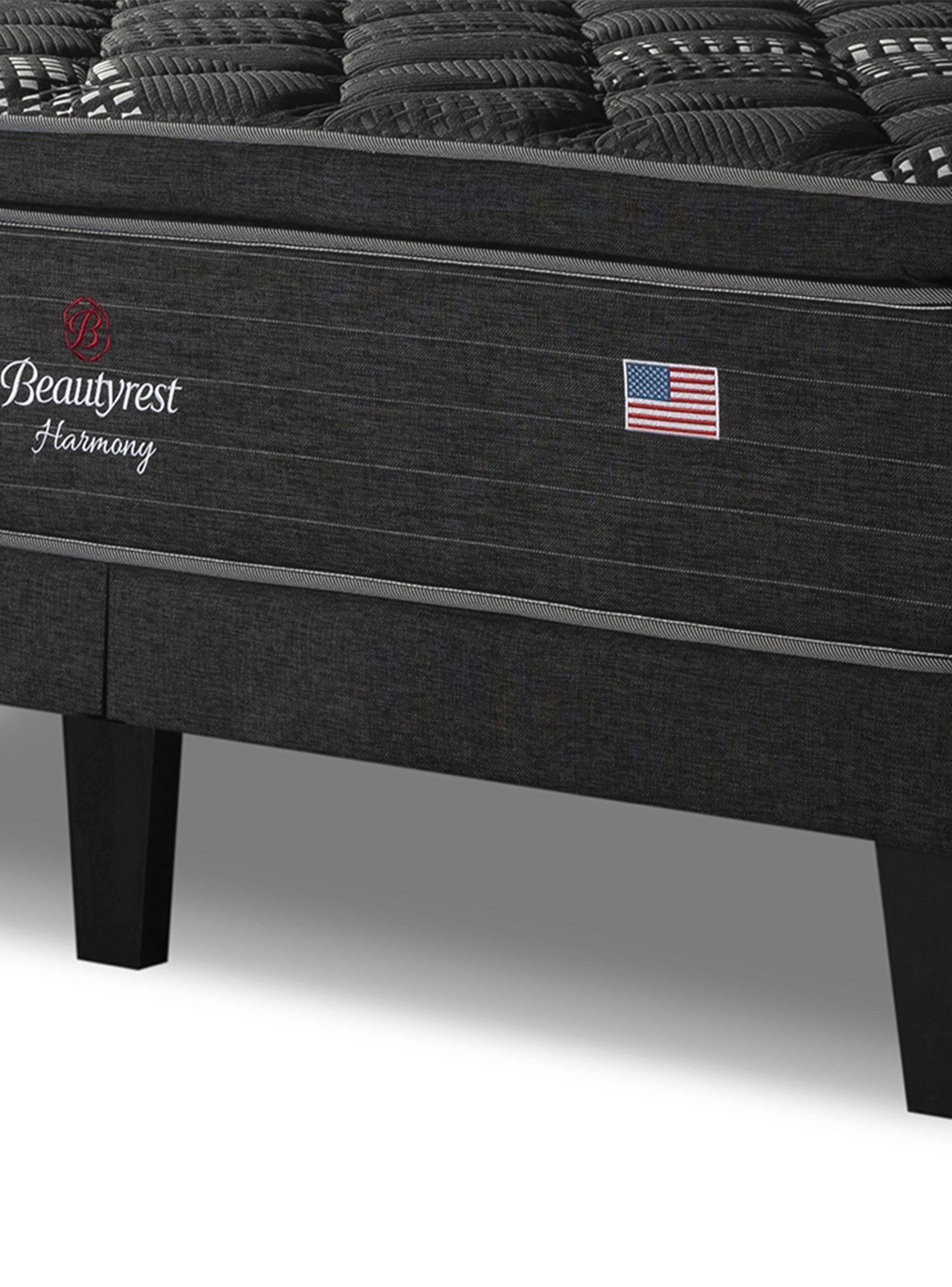 Cama Europea Harmony King + Respaldo Tignes Marengo-4