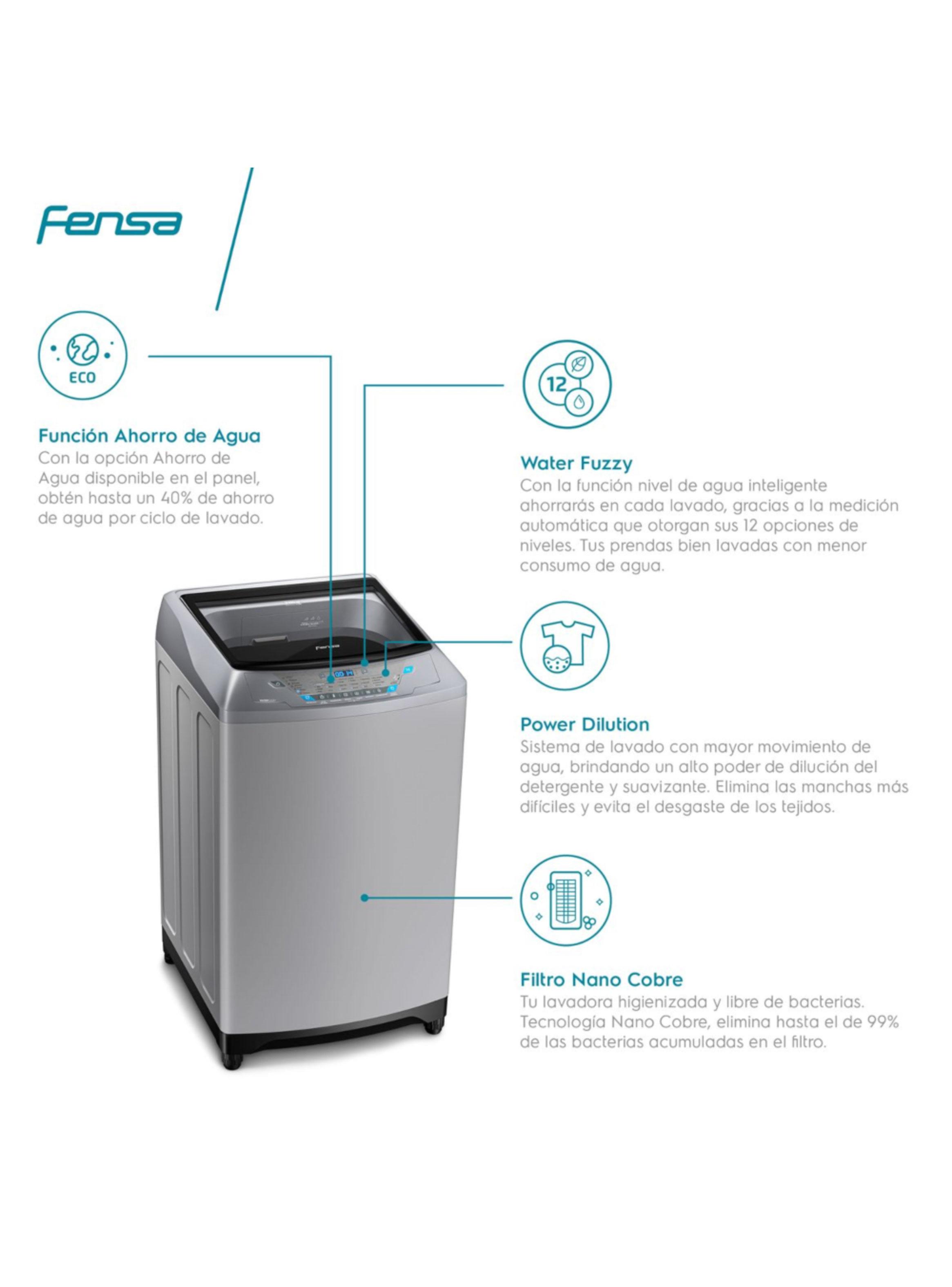 Lavadora Carga Superior 20 Kg Premium Care 20 SZ Silver-8