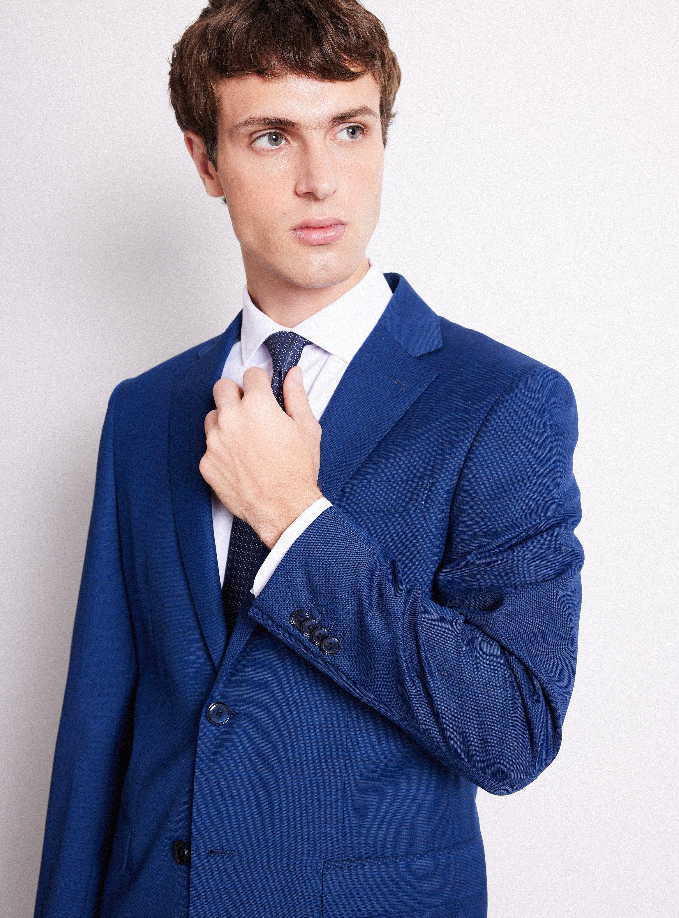 Traje Recto 100% Lana Fantasía-2