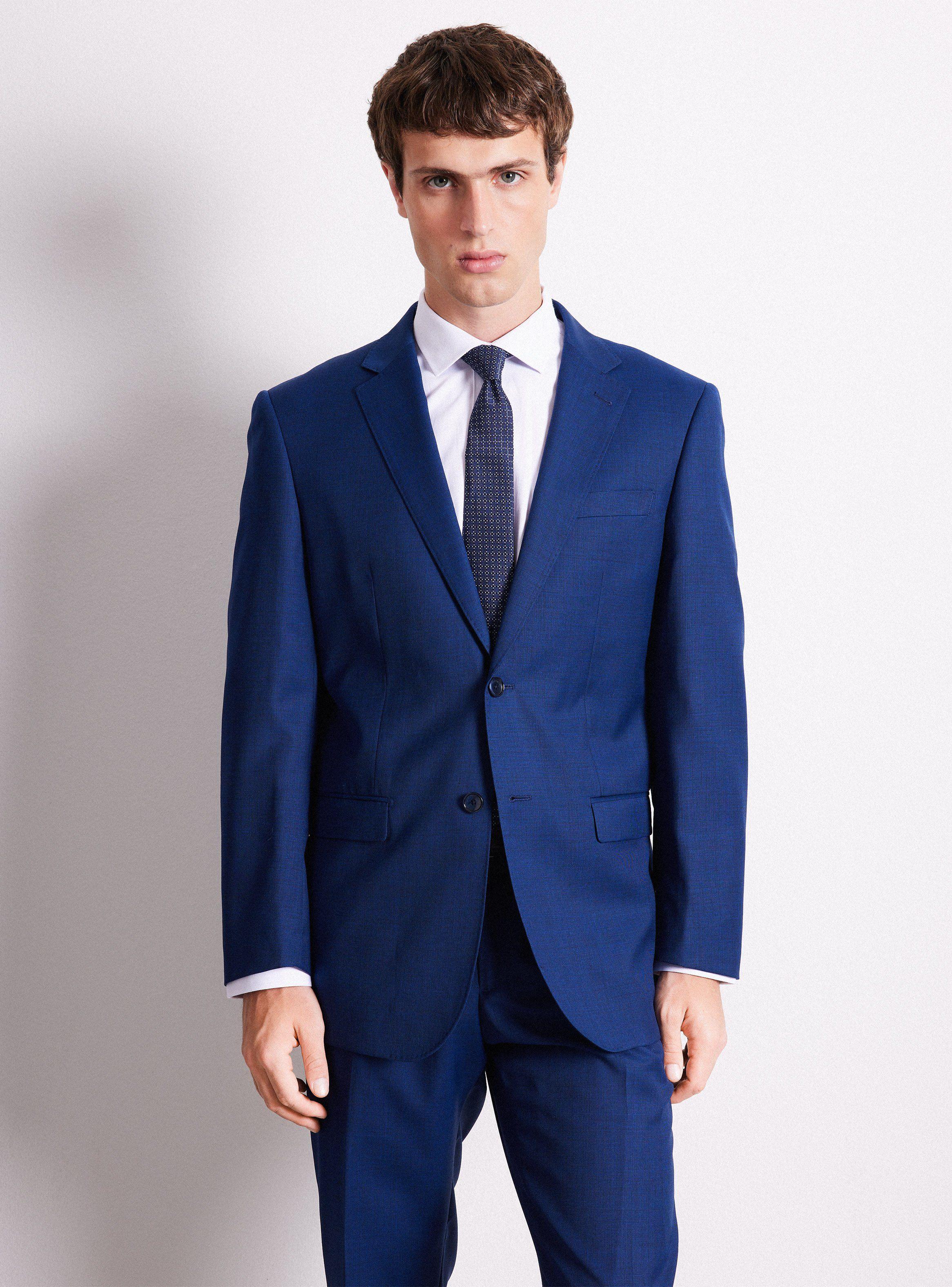 Traje Recto 100% Lana Fantasía-0