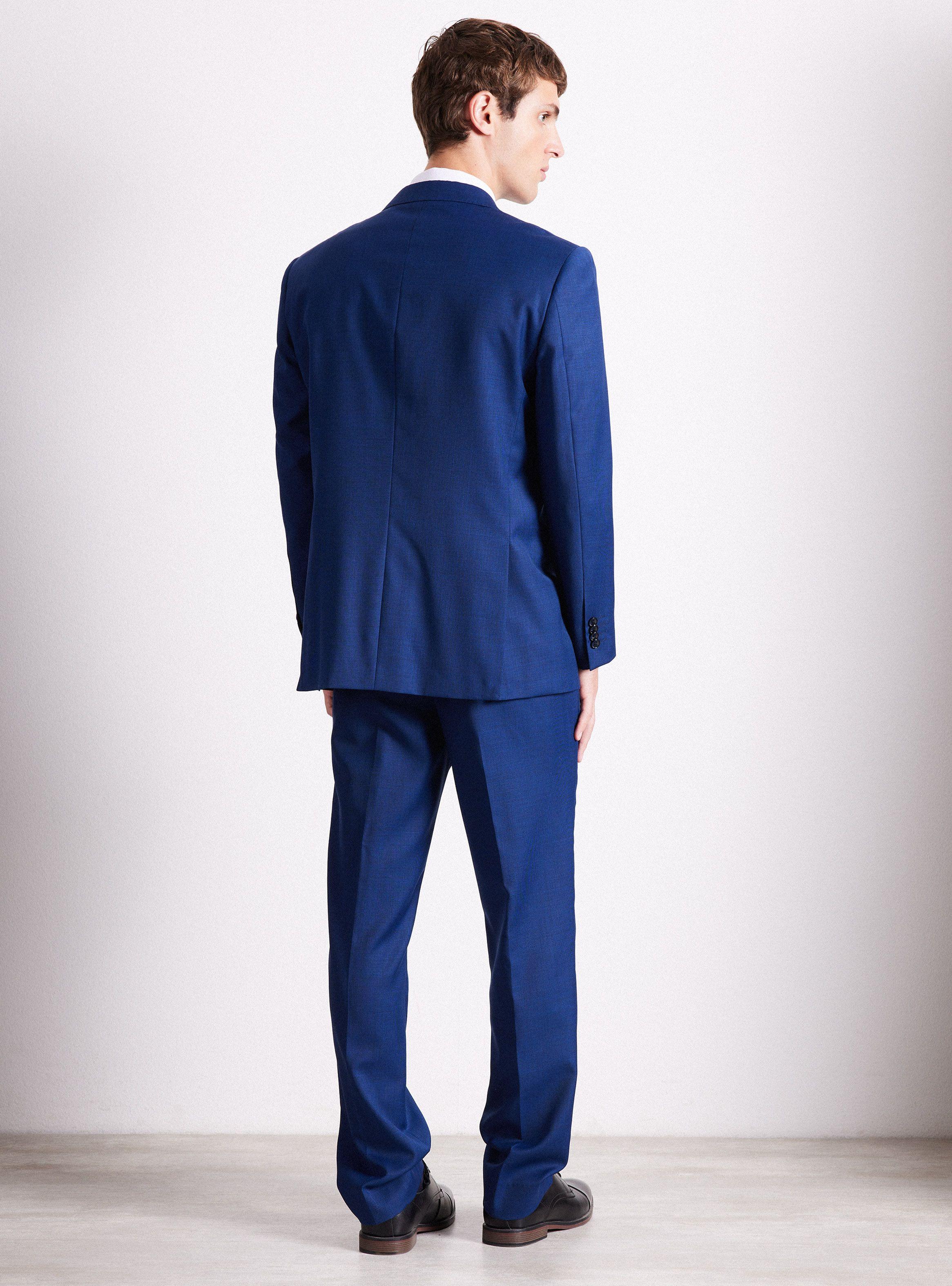 Traje Recto 100% Lana Fantasía-5