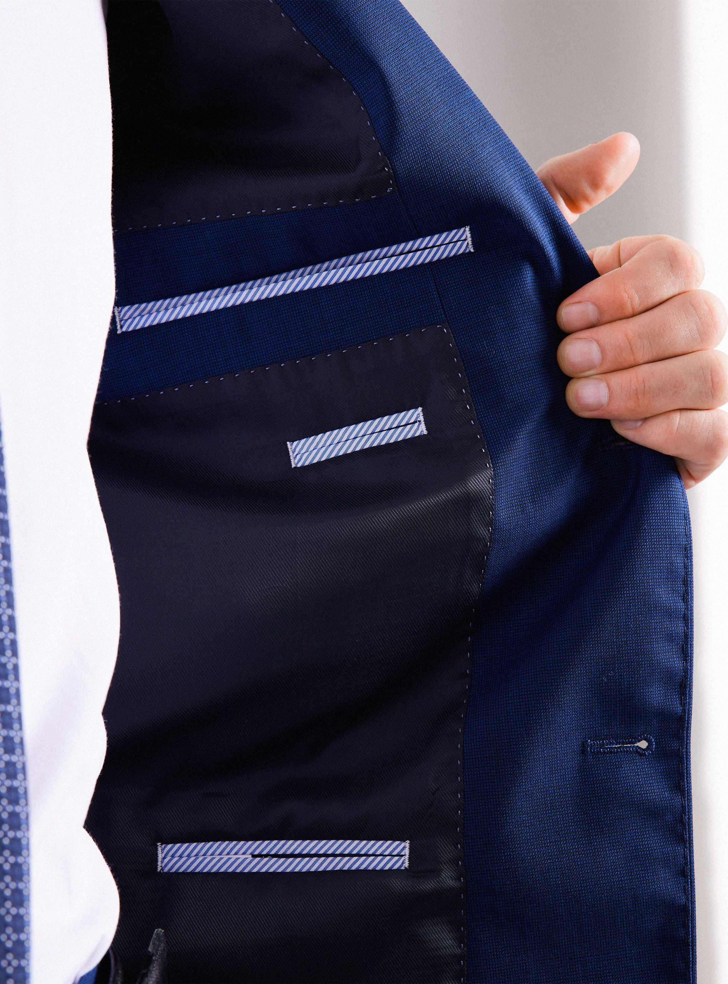 Traje Recto 100% Lana Fantasía-3