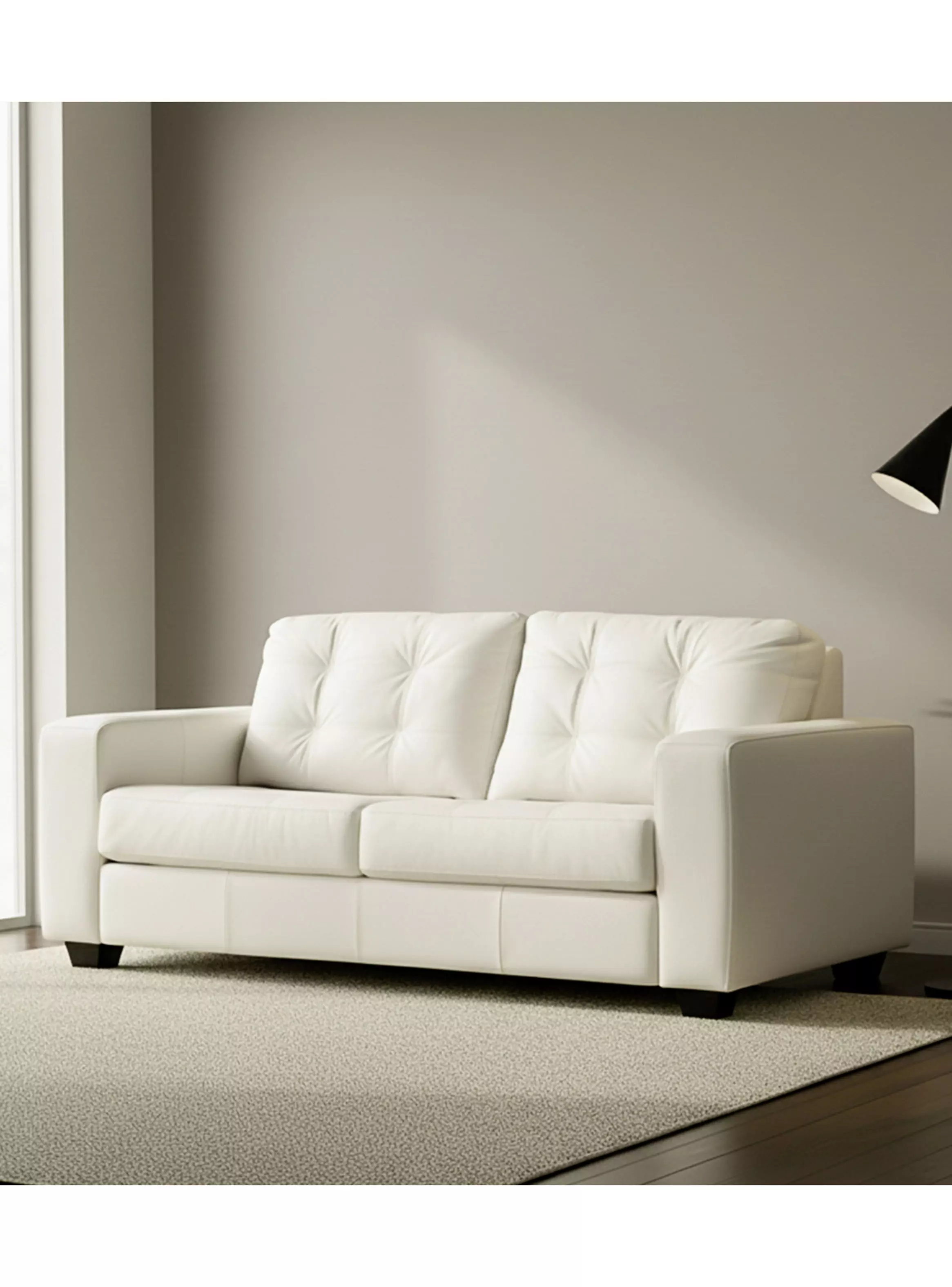 Sofá 2 Cuerpos Dalí Cuero-4