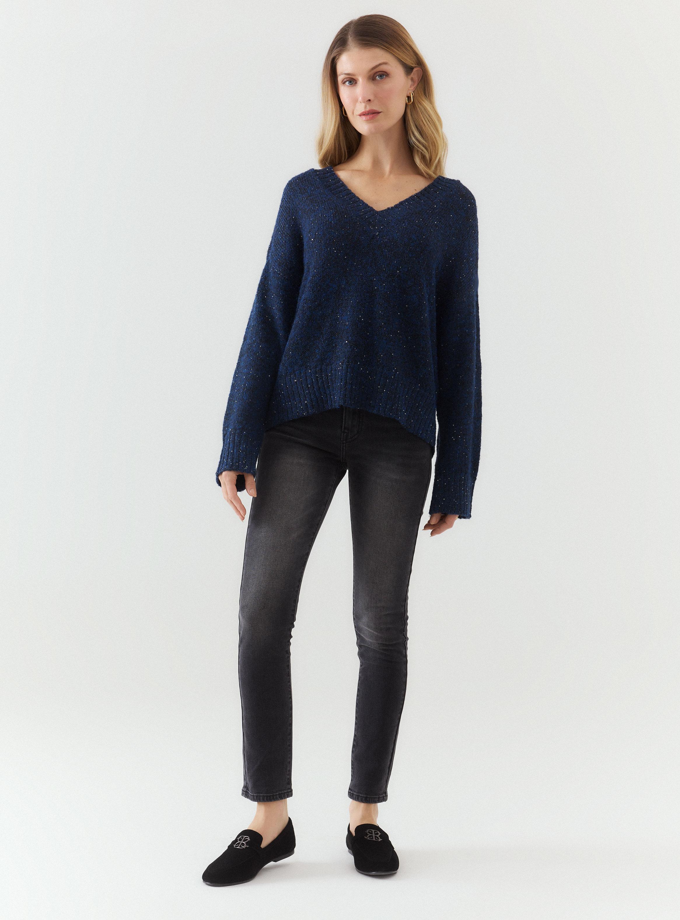 Jeans Skinny  con Tachas en Bolsillos-4
