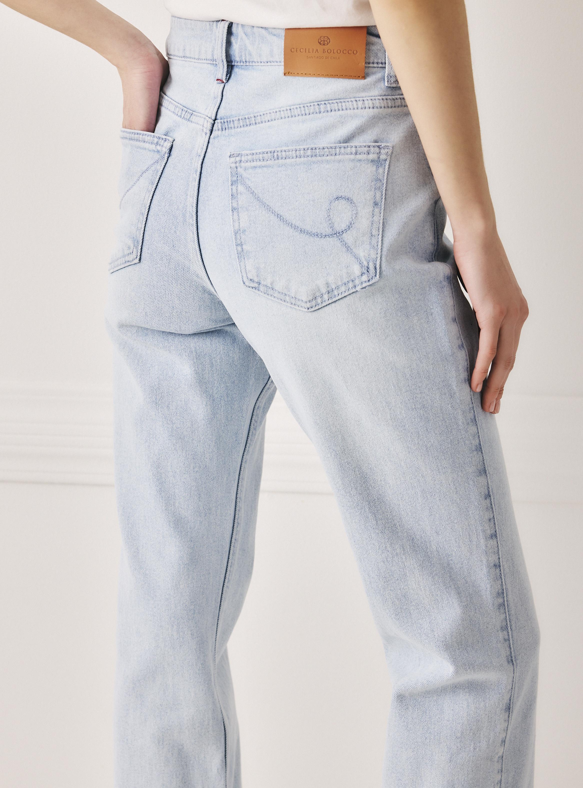 Jeans Rectos Tiro Medio-3