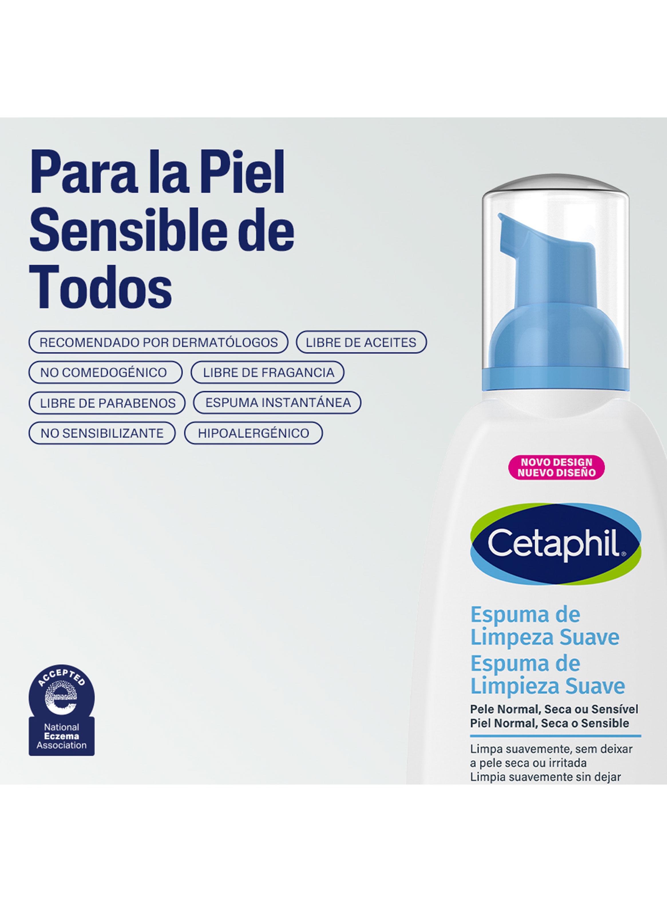 Limpiador Facial Espuma Pieles Sensibles Cetaphil 236ml-3