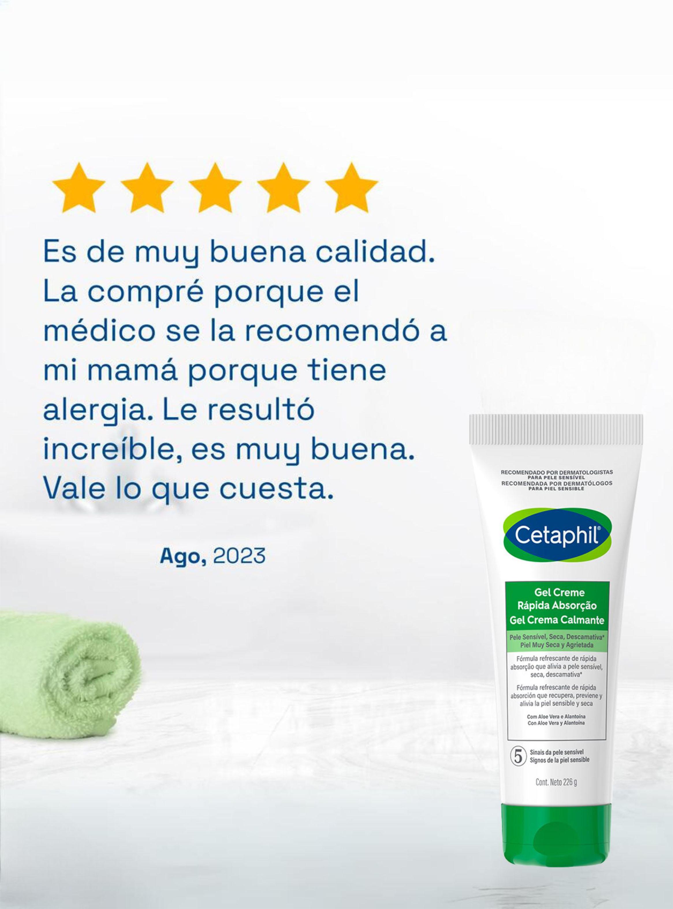 Gel Hidratante Calmante con Aloe Vera Cetaphil 226g-3