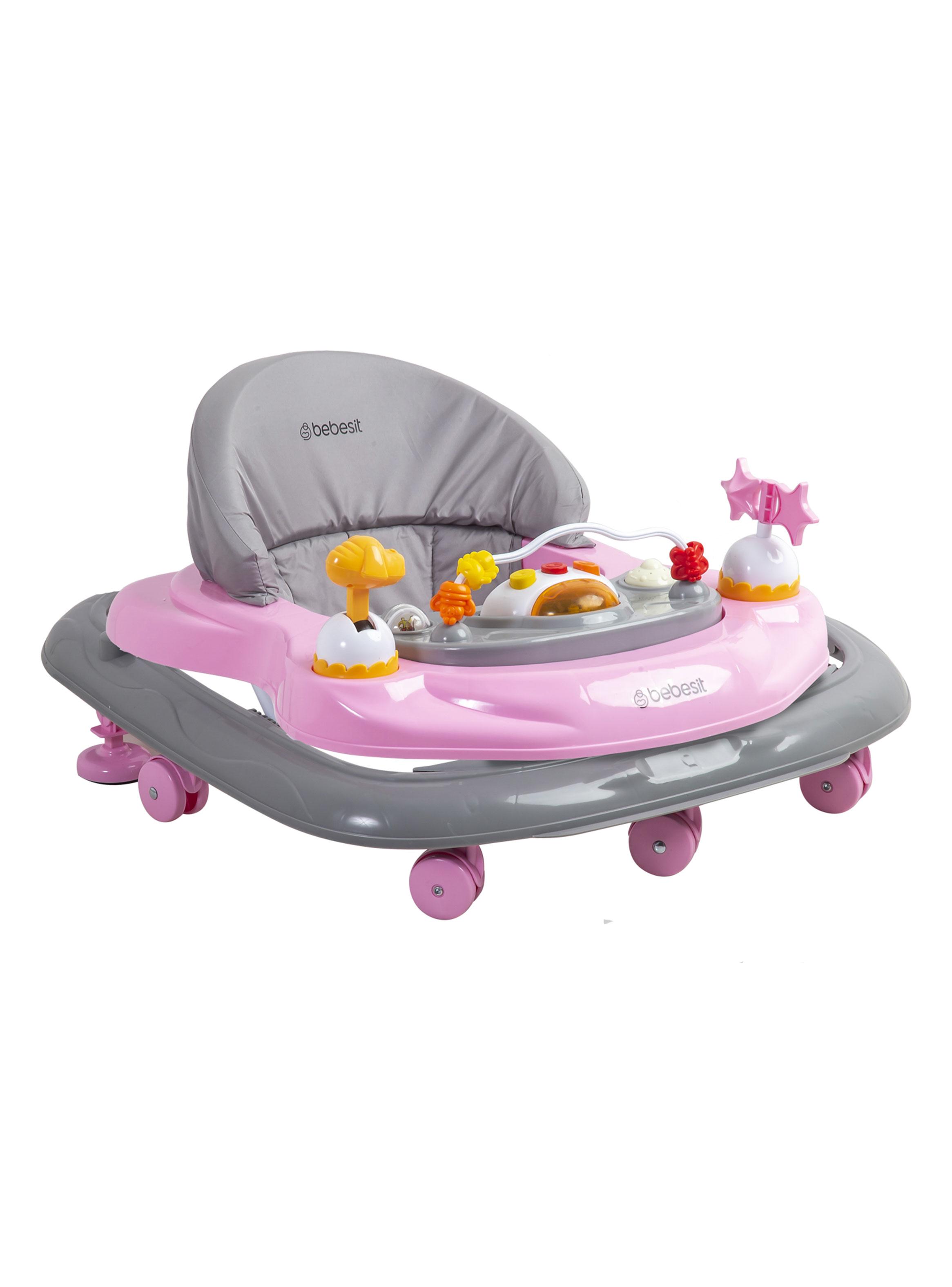 Andador Musical Airbus Rosa Bebesit-3