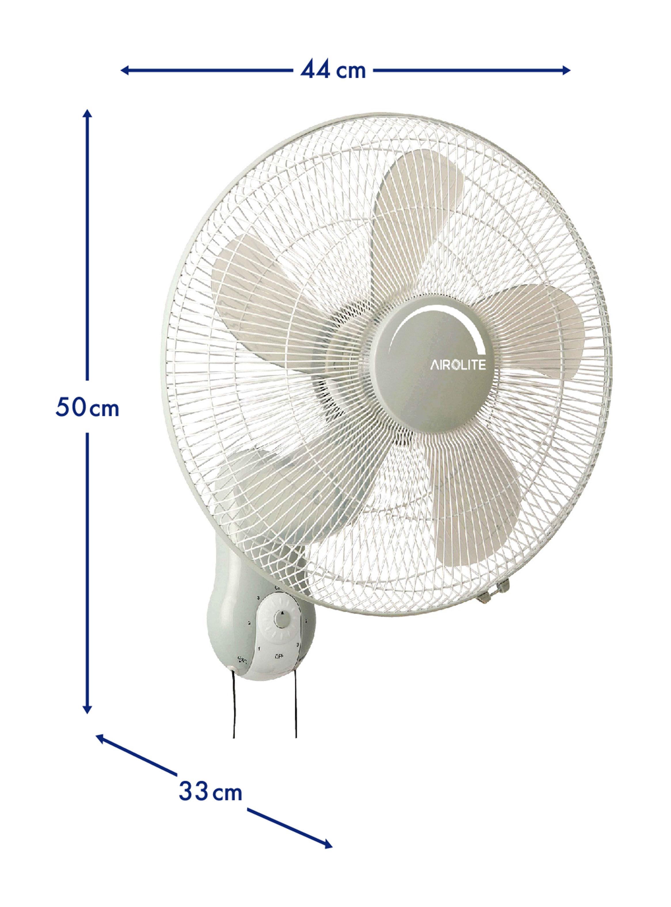 Ventilador de Muro 16'' 50W Oscilante con Piola V16M6 Blanco-1