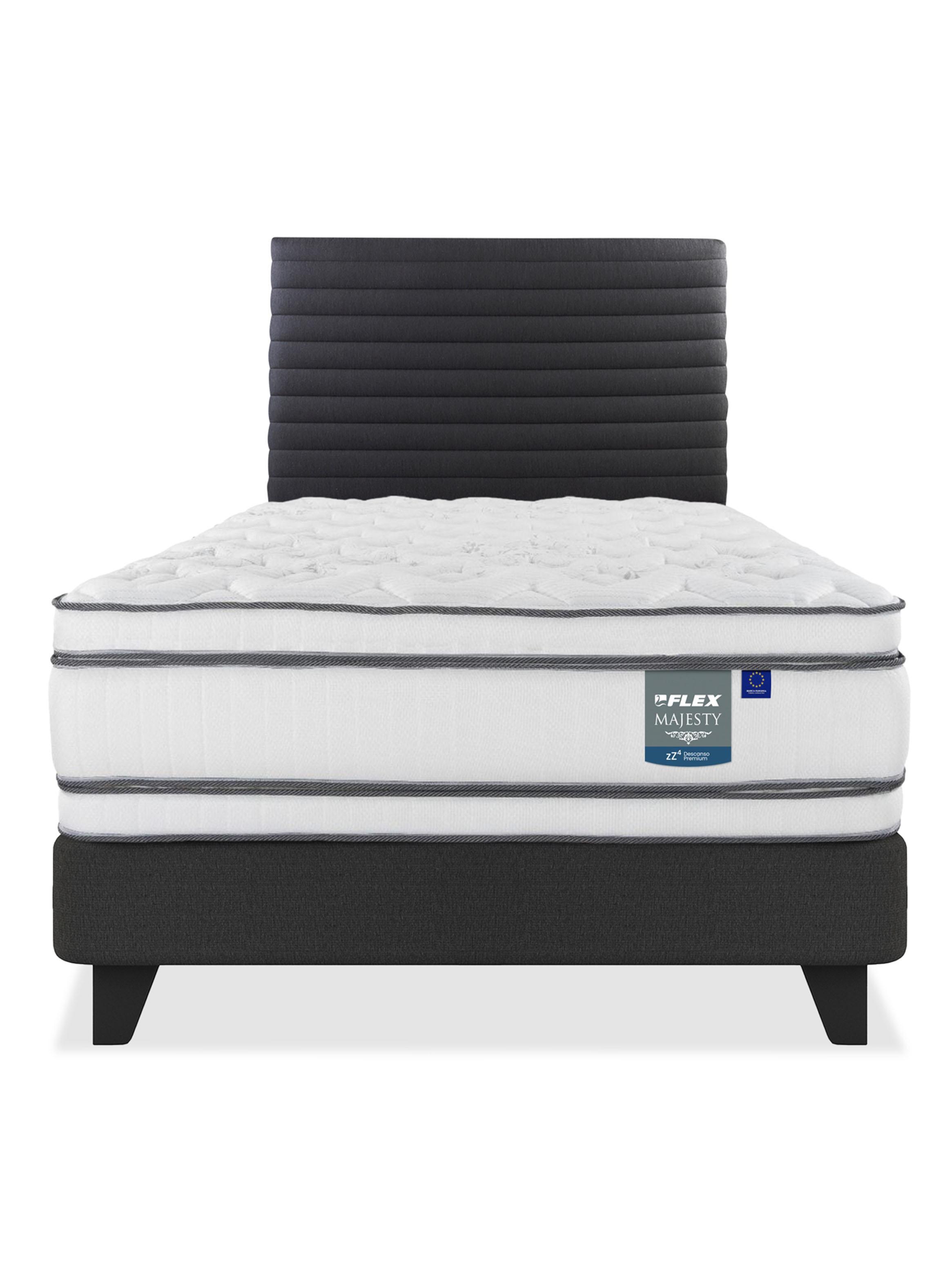 Cama Europea Majesty 1.5 Plazas + Respaldo Modern-2