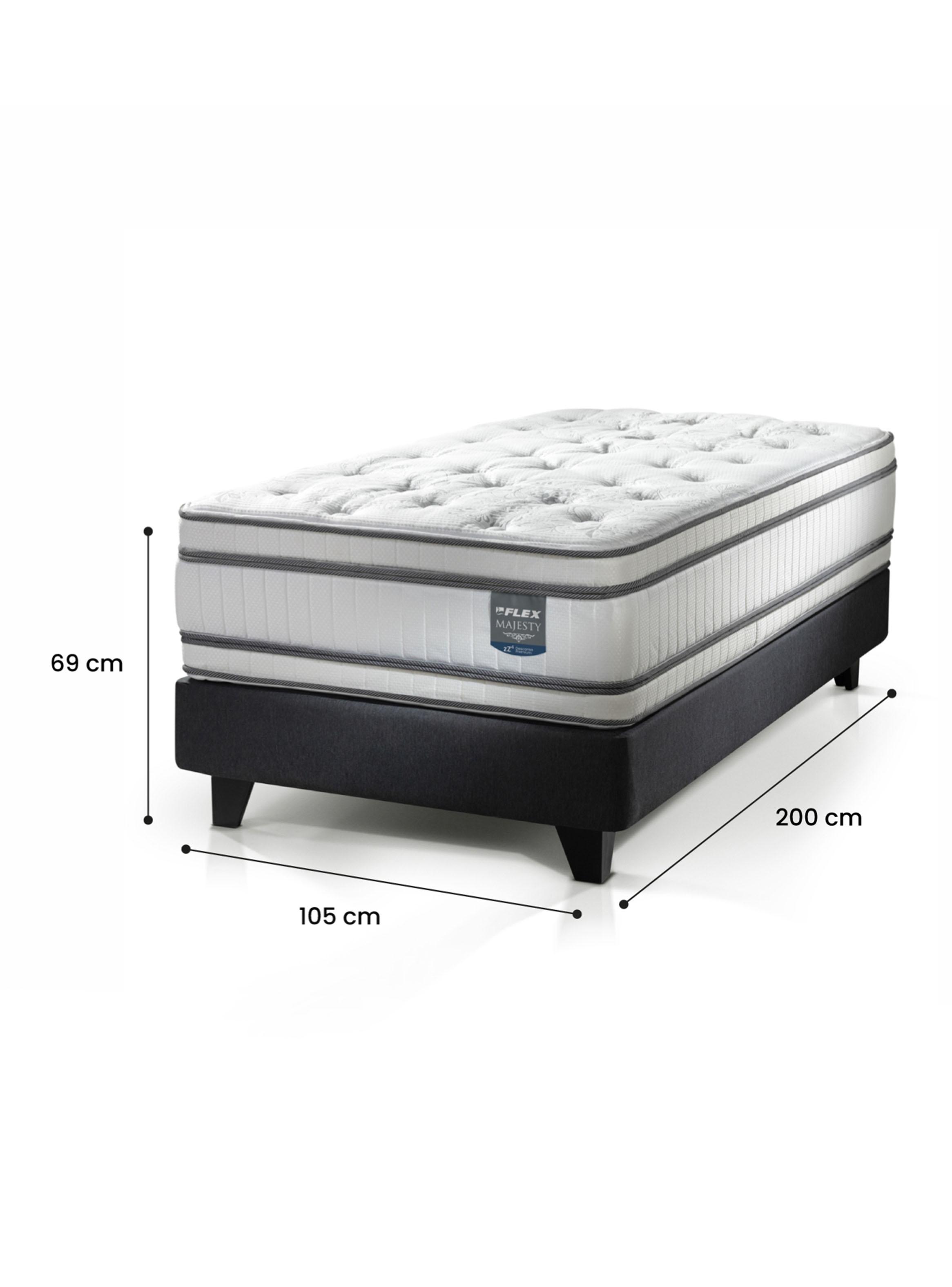 Cama Europea Majesty 1.5 Plazas Base Normal-1