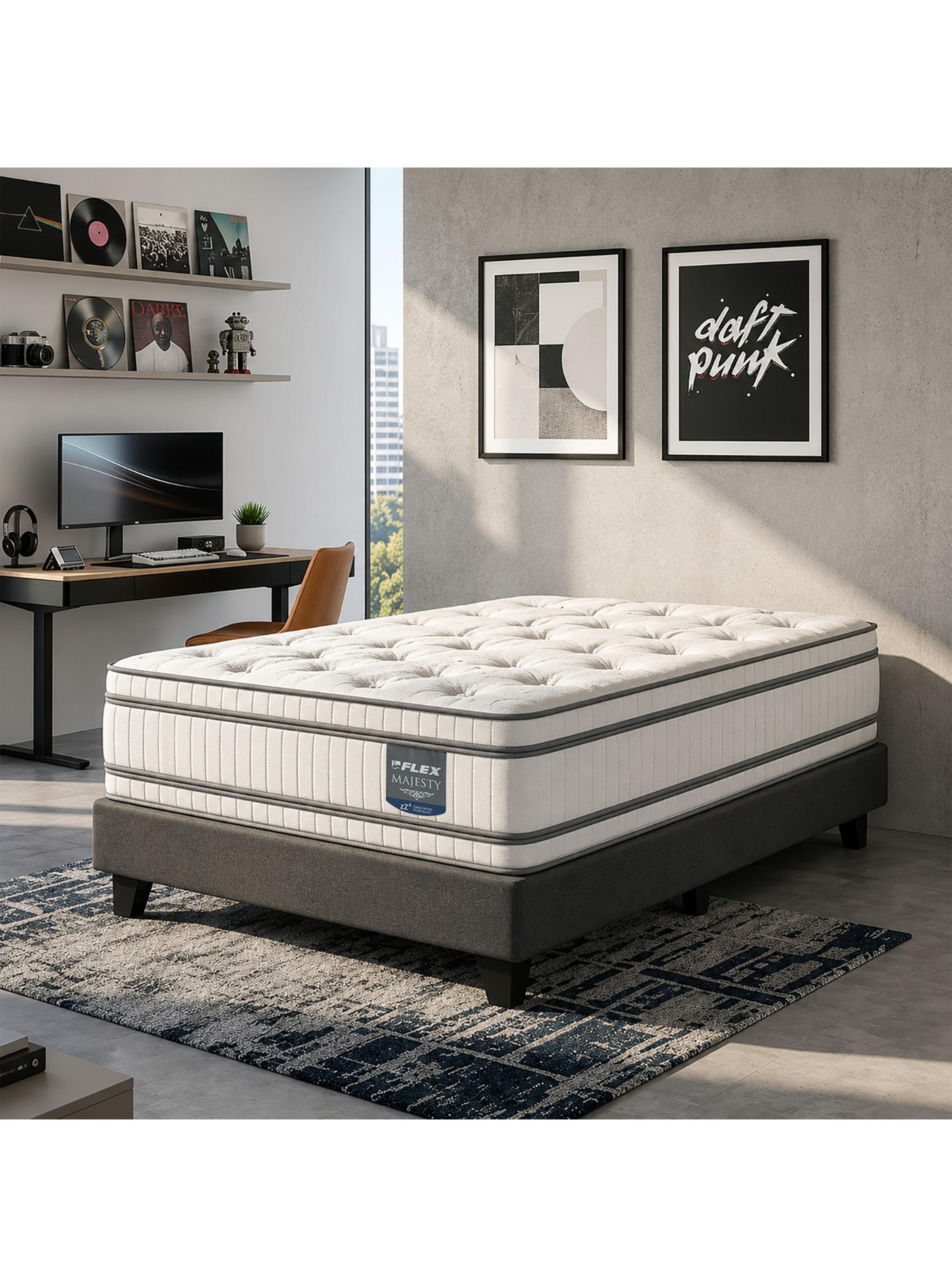 Cama Europea Majesty 1.5 Plazas Base Normal-5