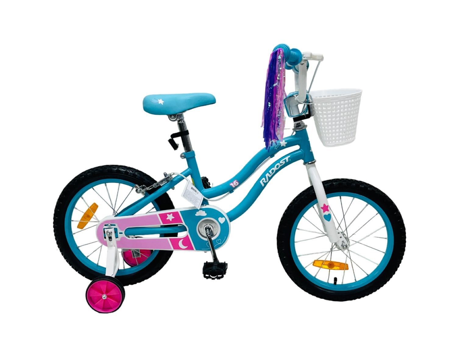 Bicicleta Infantil 12" con Ruedas Laterales Celeste -0