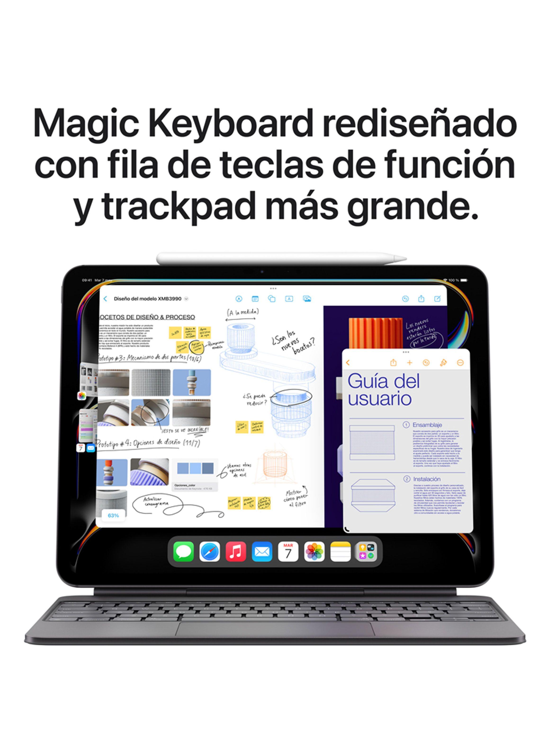 Apple iPad Pro 13" WiFi Chip M4 256GB Vidrio Estándar Negro Espacial-3