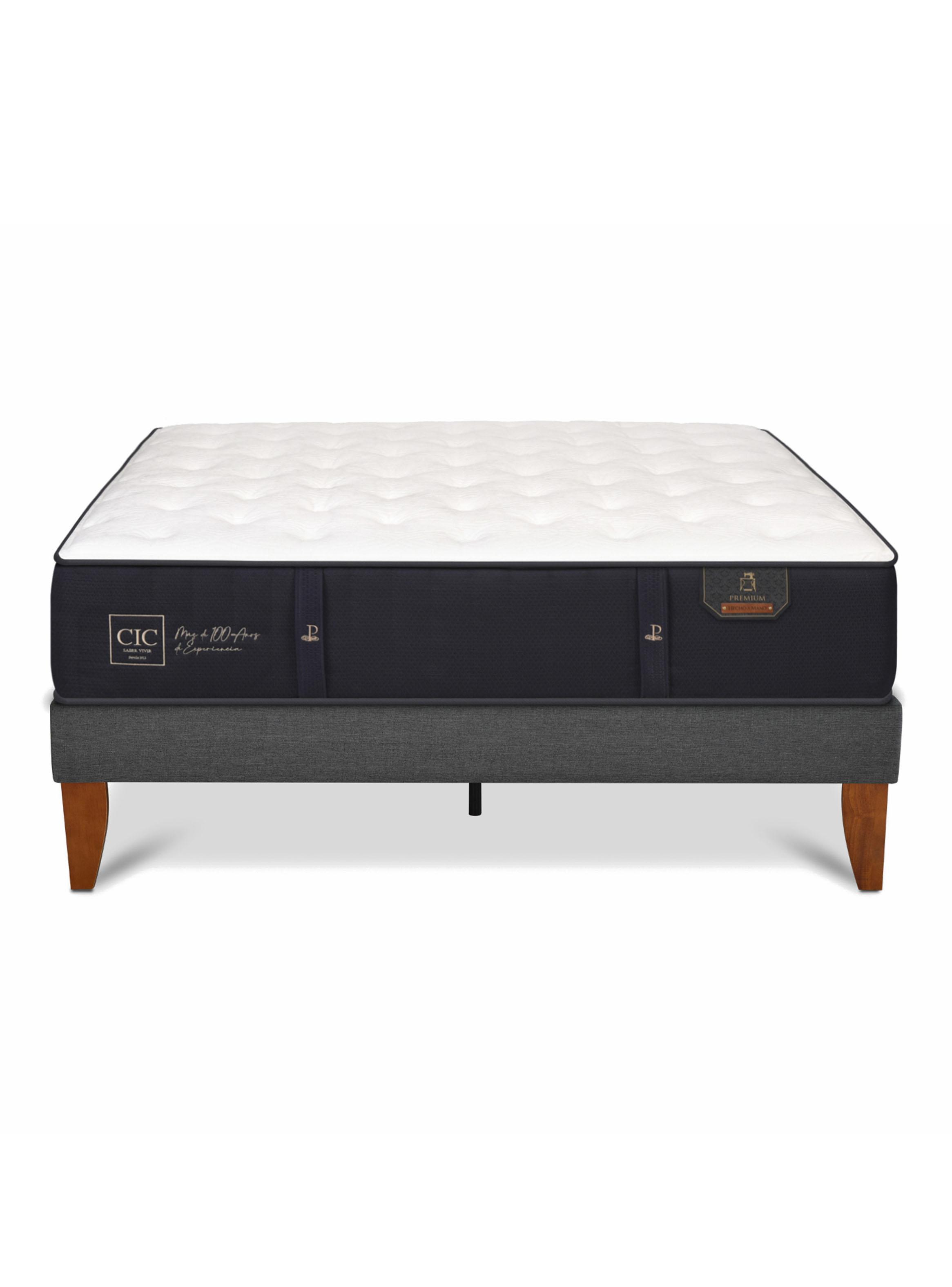 Cama Europea Box Premium 2 Plazas Base Normal-2