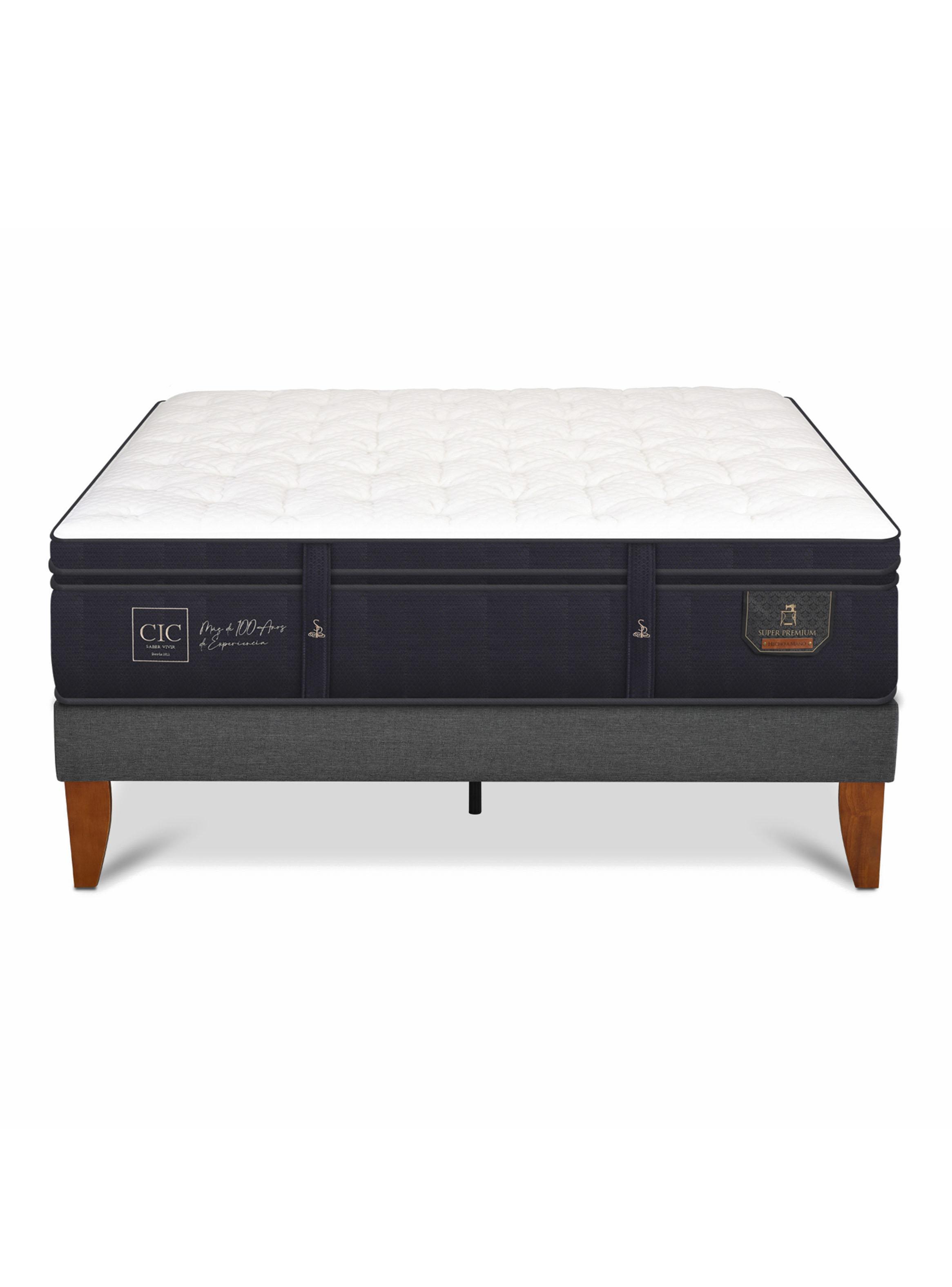 Cama Europea Box Super Premium 2 Plazas Base Normal-2