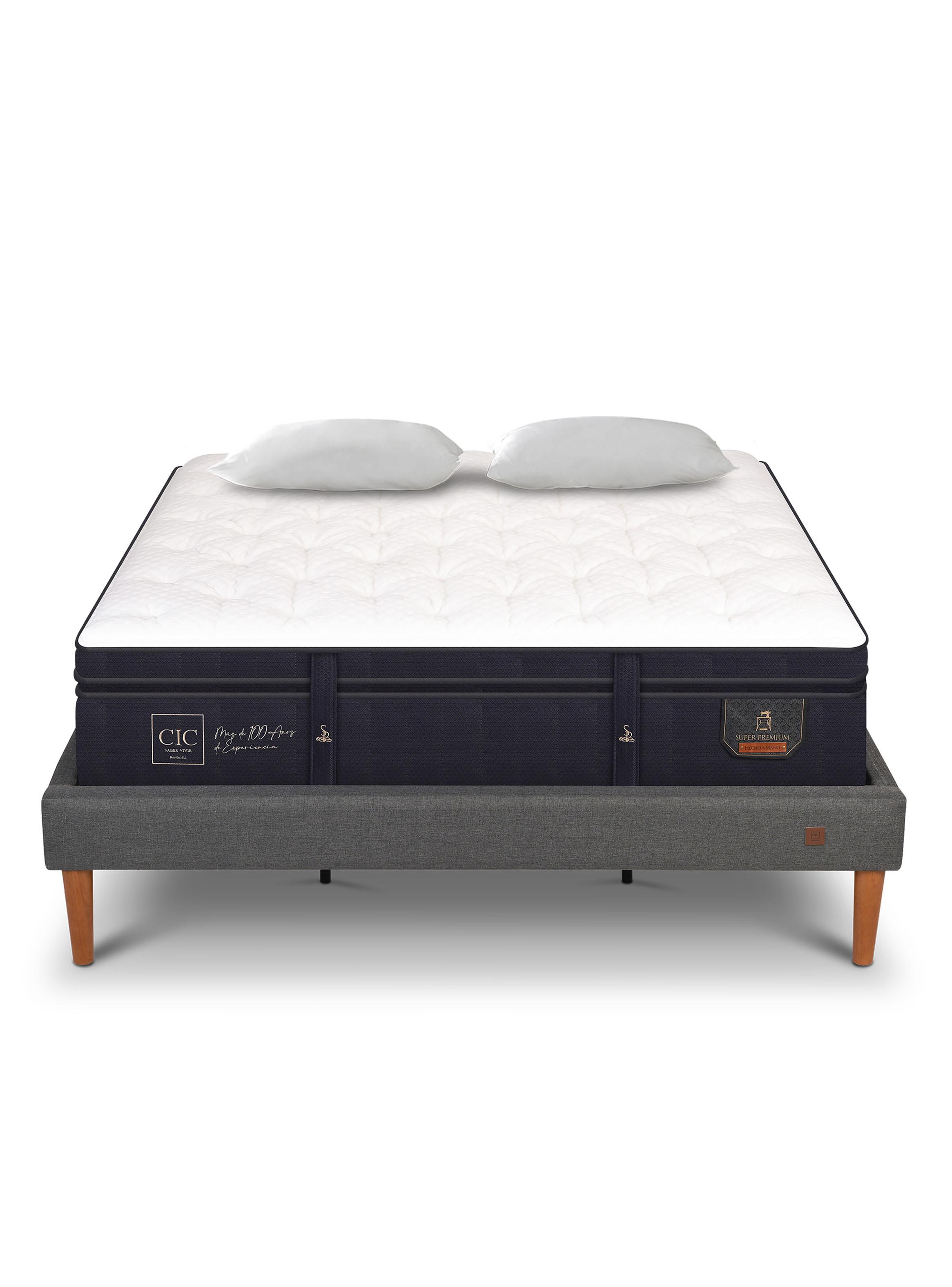 Cama Europea Super Premium King Base Normal + Almohadas-2
