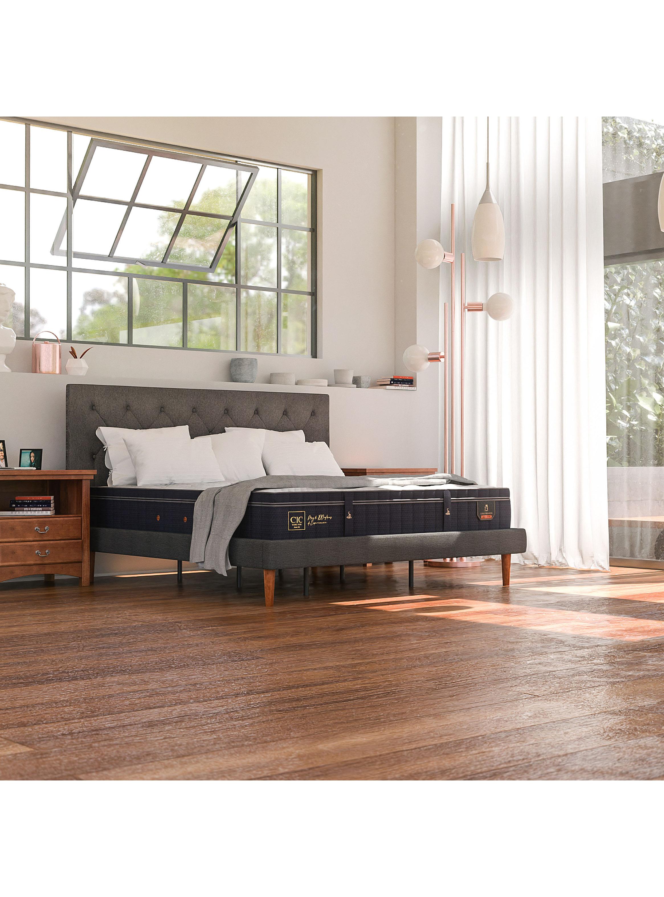 Cama Europea Super Premium King Base Normal + Almohadas-4