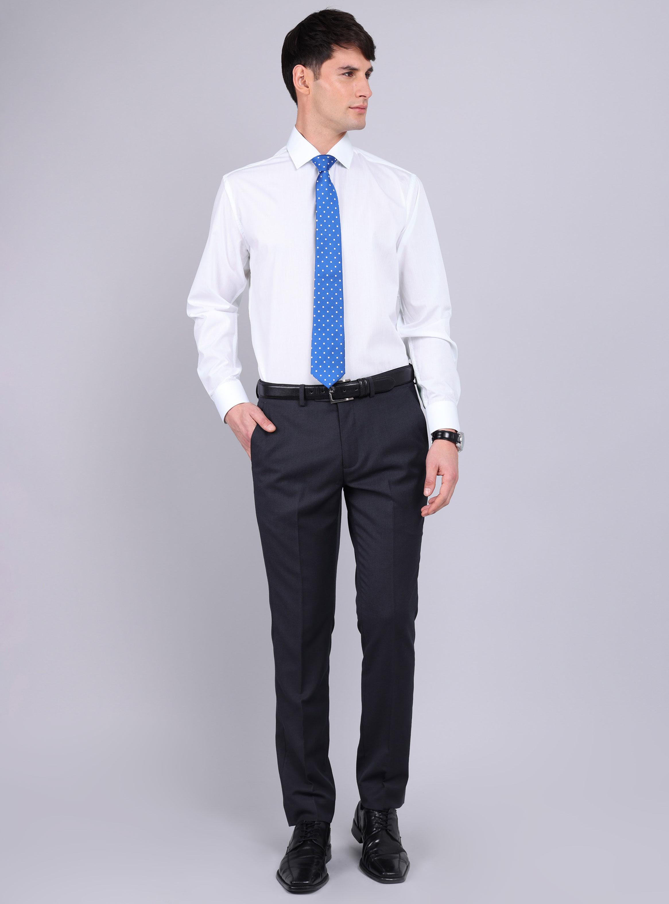 Camisa Formal Color Manga Larga con Botones-4