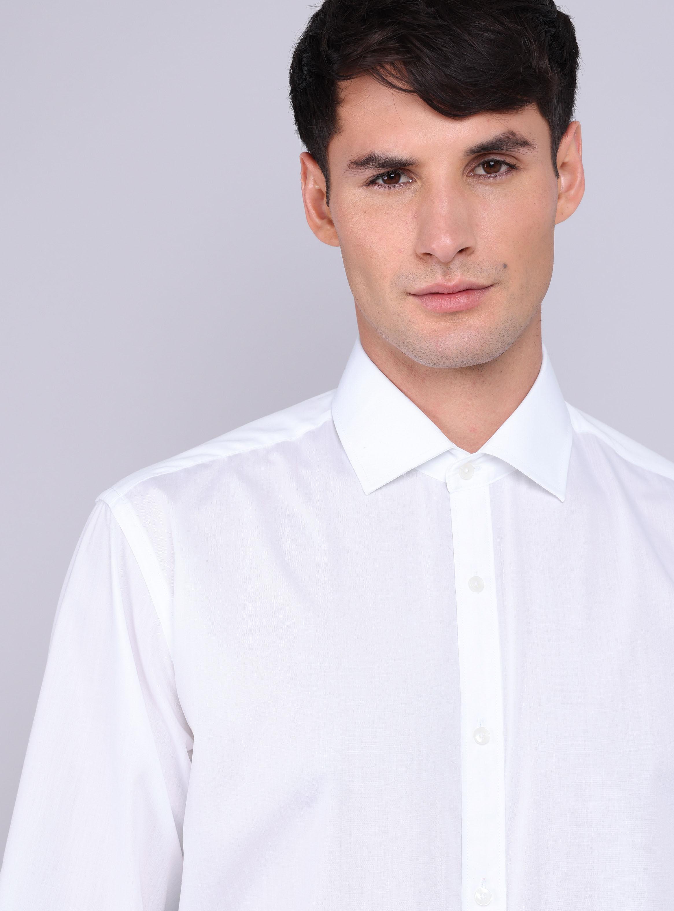 Camisa Formal Color Manga Larga con Botones-2