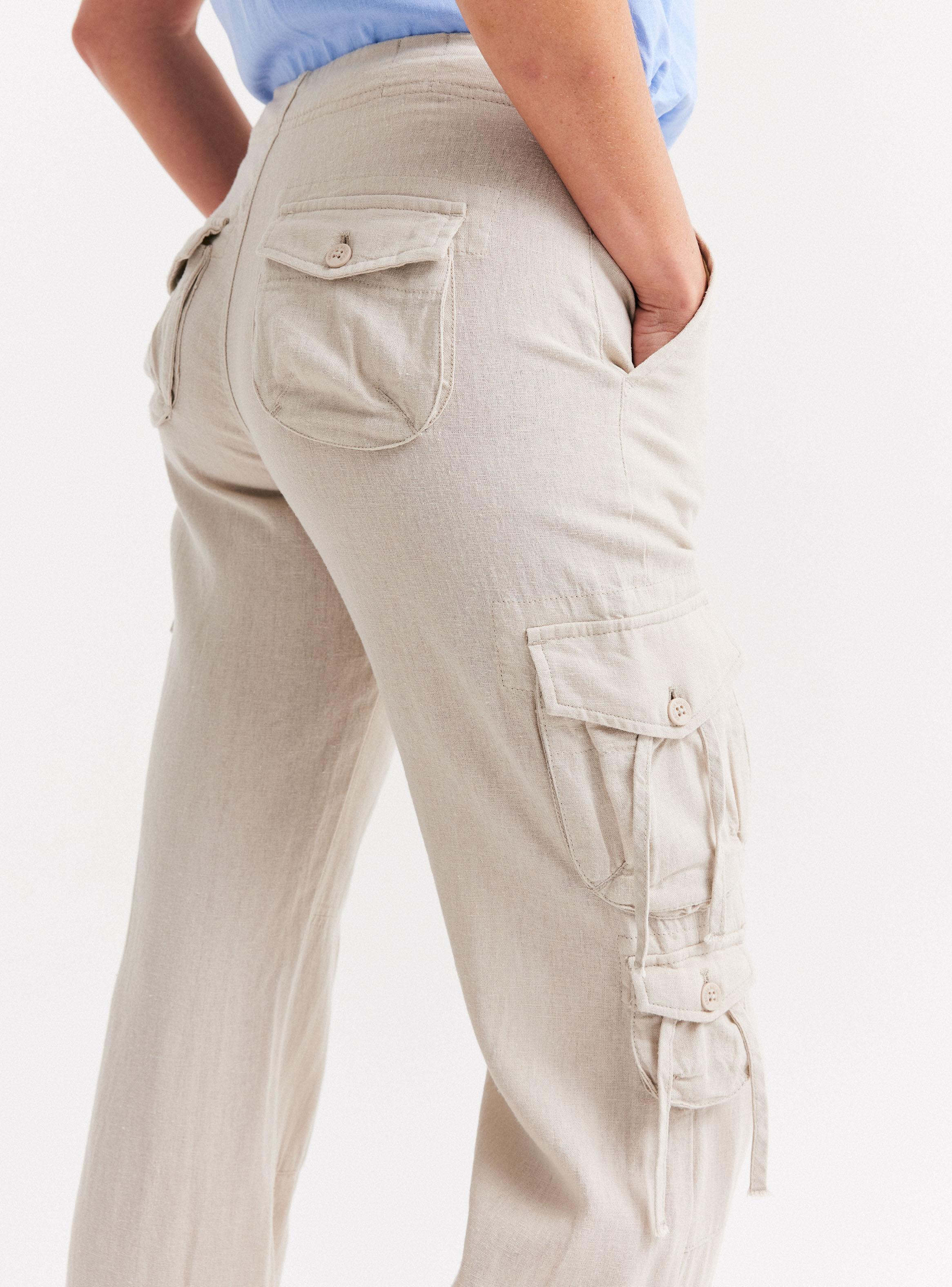 Pantalón Bolsillos Cargo Laterales-3