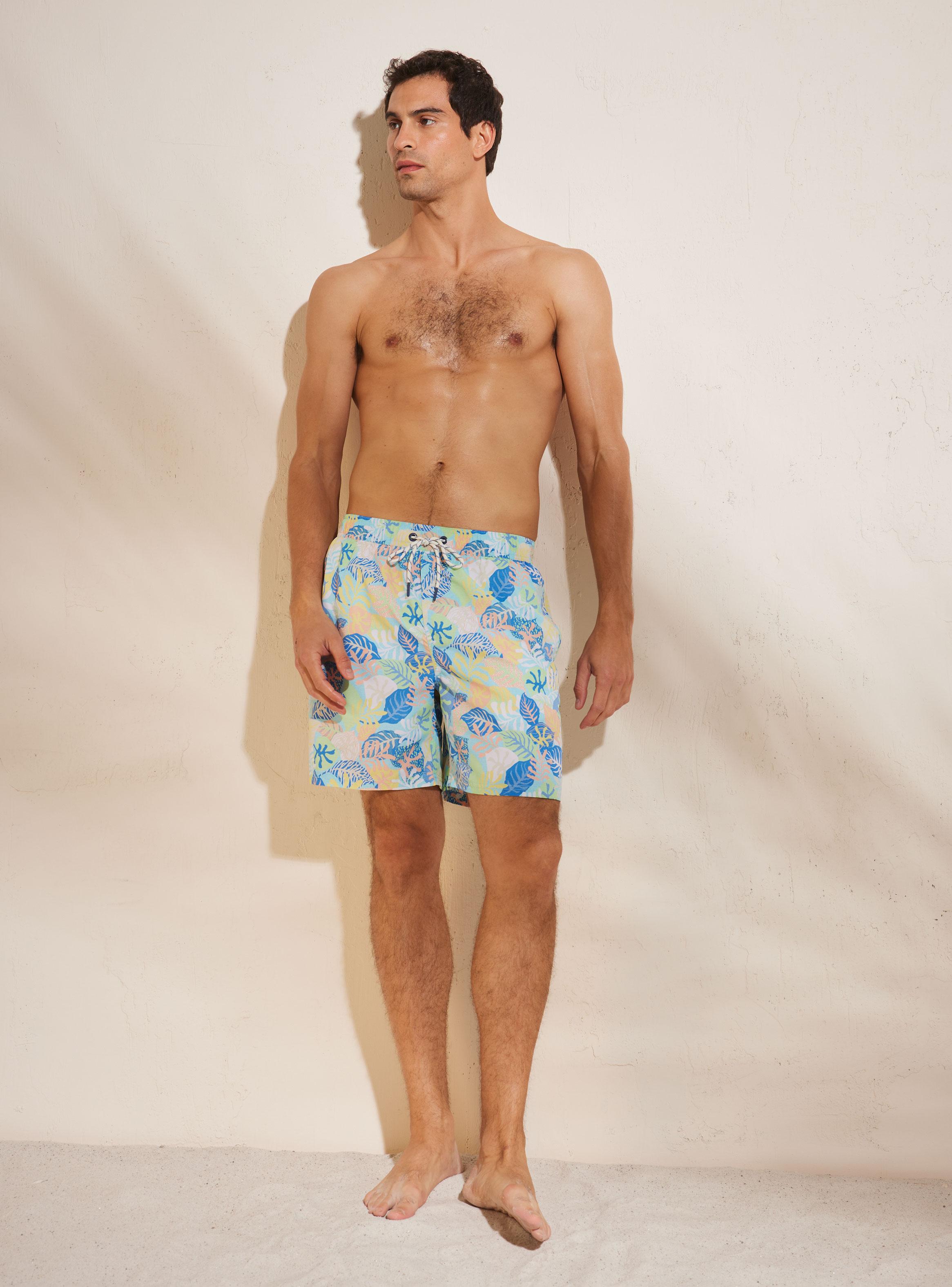 Traje de Baño Estampado Tropical-4