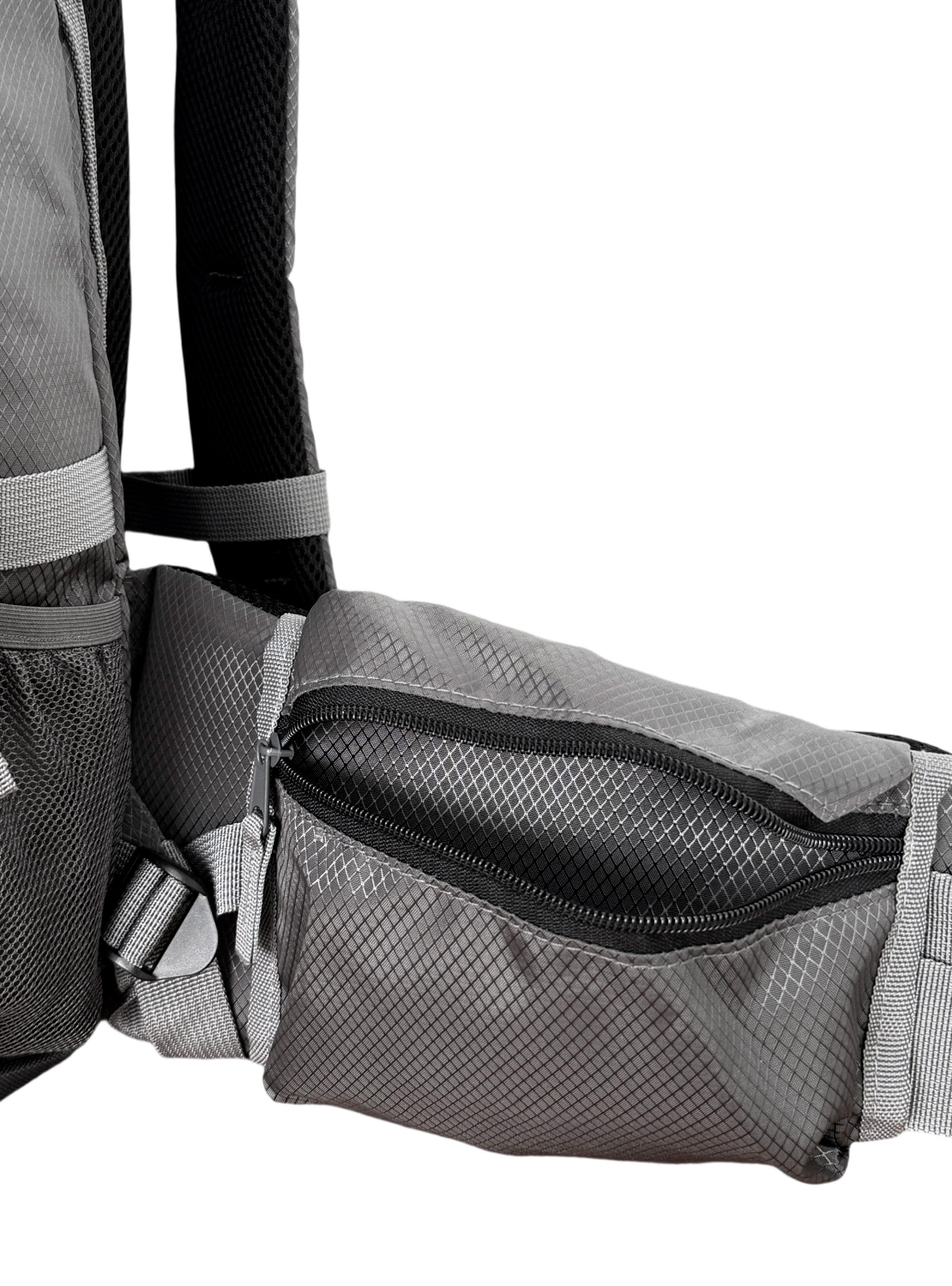 Mochila de Camping Antillanca 55 Litros Gris-5