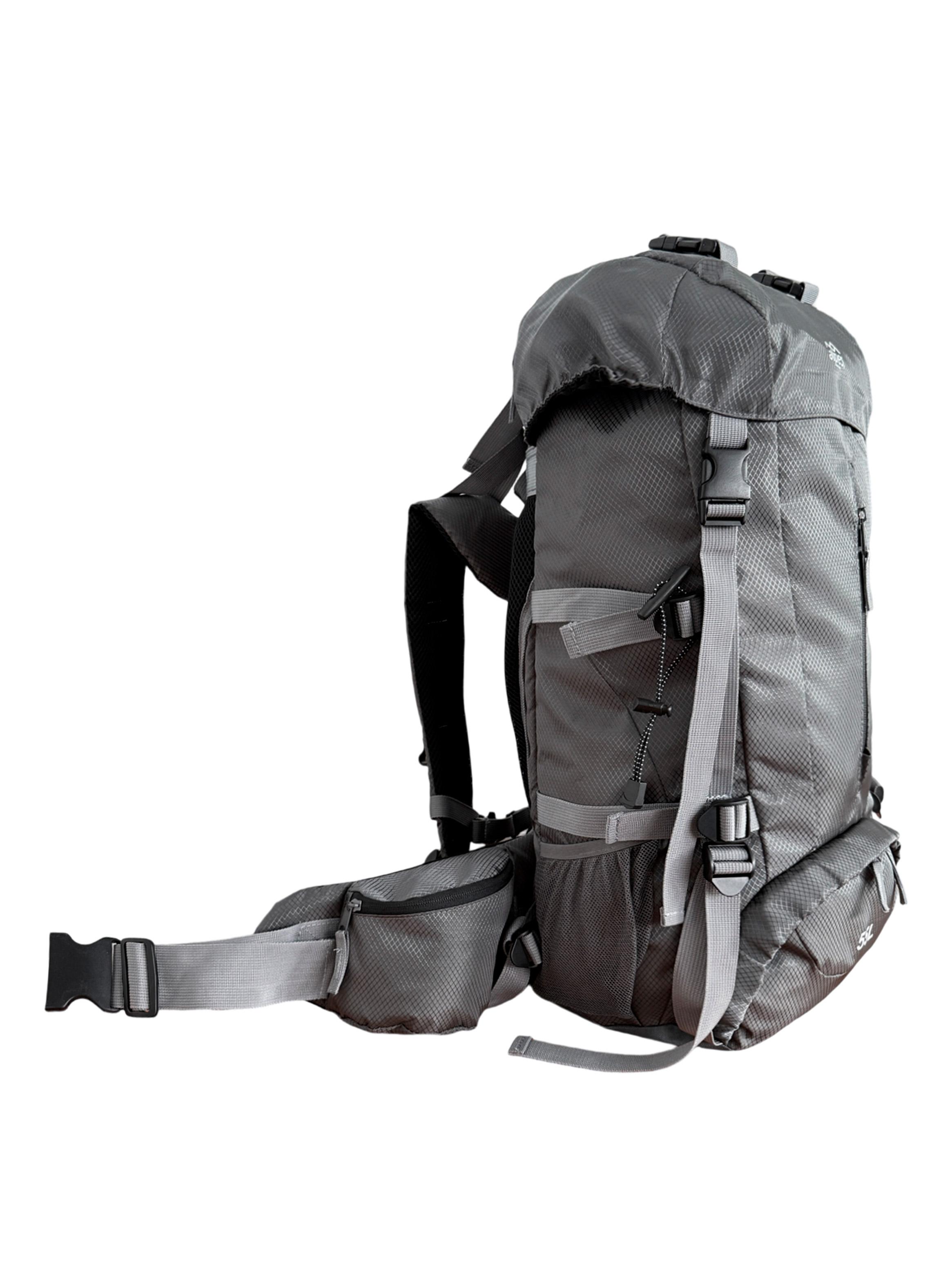 Mochila de Camping Antillanca 55 Litros Gris-2