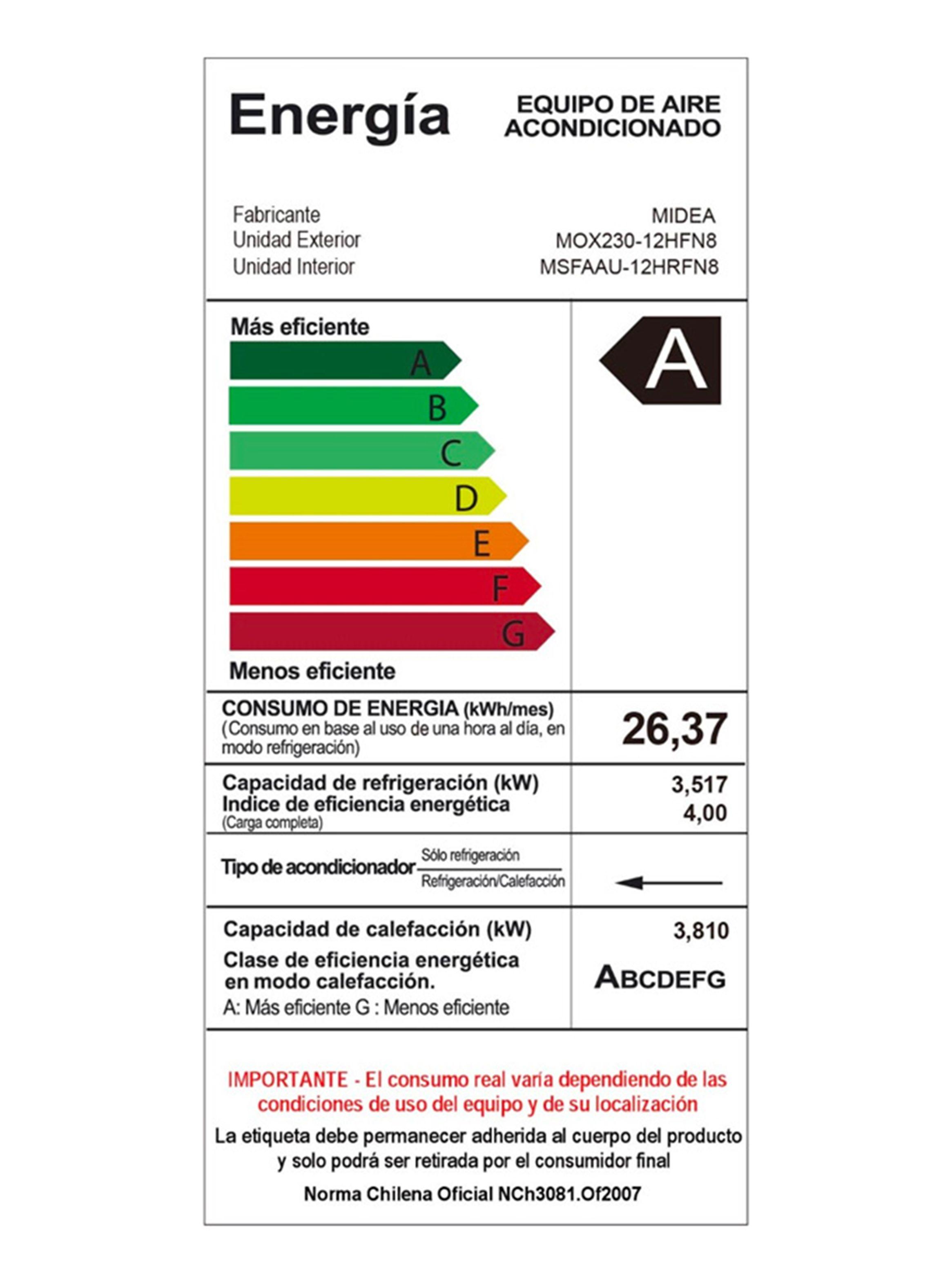 Aire Acondicionado Split Muro Inverter 12000 BTU Breezeless-6