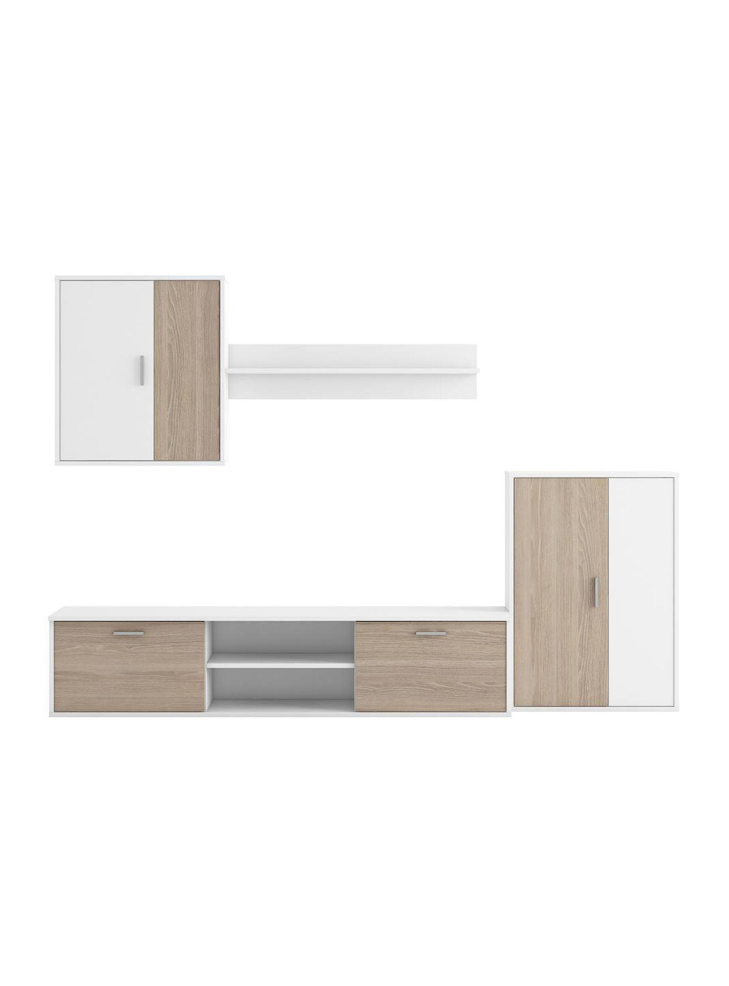 Rack TV + Muebles Centro Legos Blanco-0