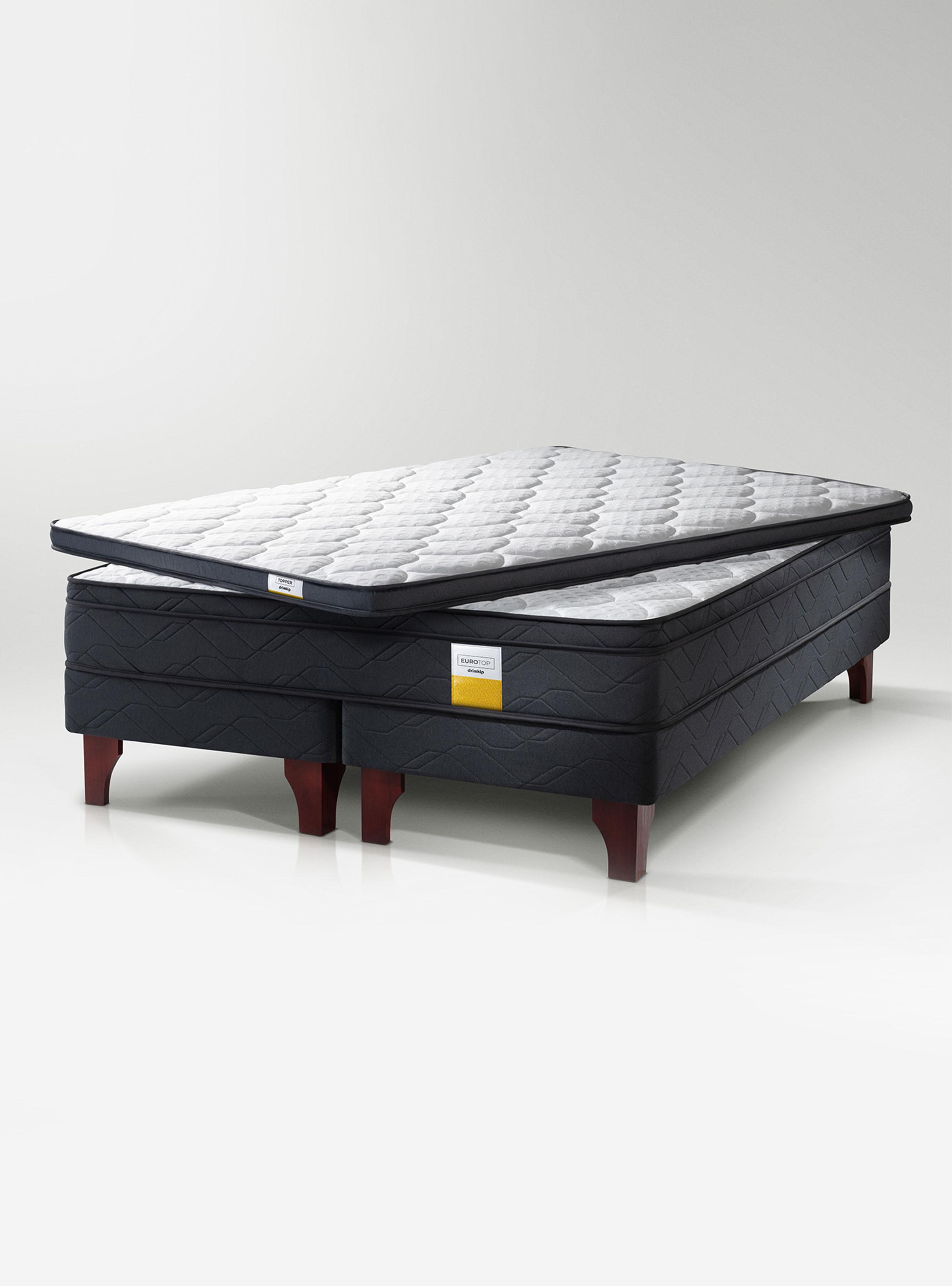 Cama Europea Full + Topper-1