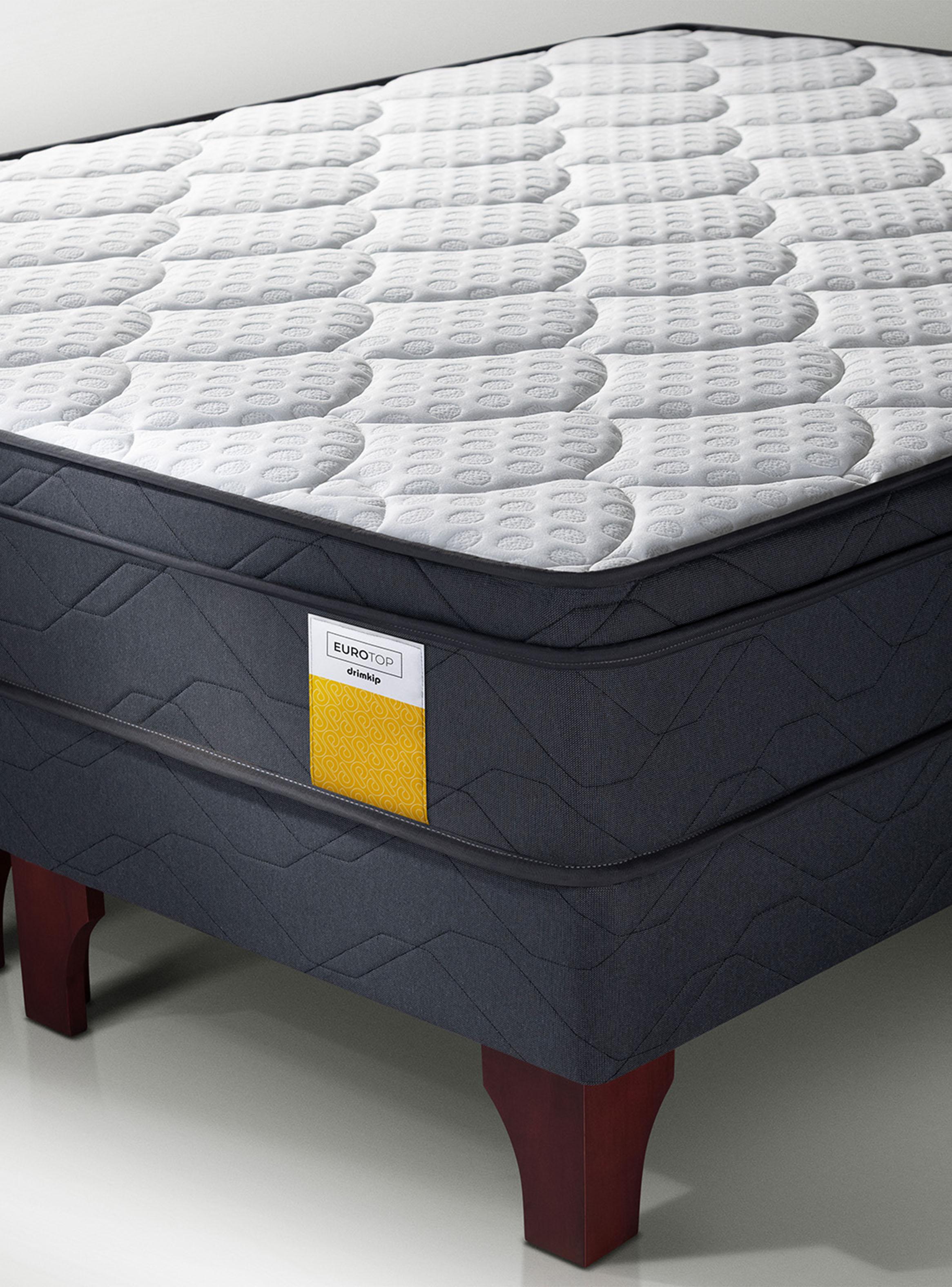 Cama Europea Eurotop Full Base Dividida + Respaldo-5