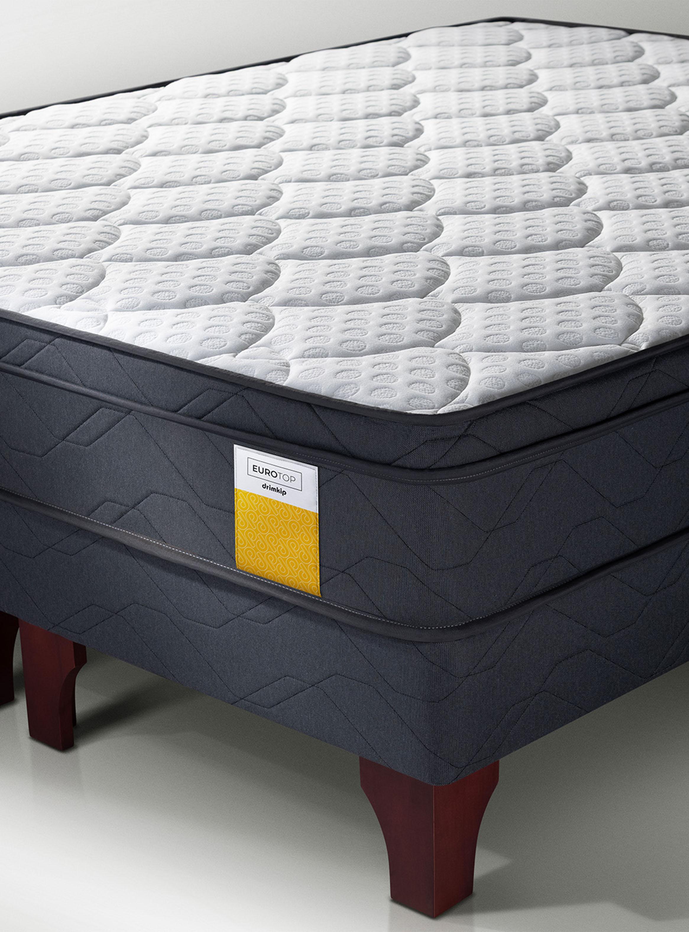 Cama Europea Eurotop King Base Dividida + Respaldo-4